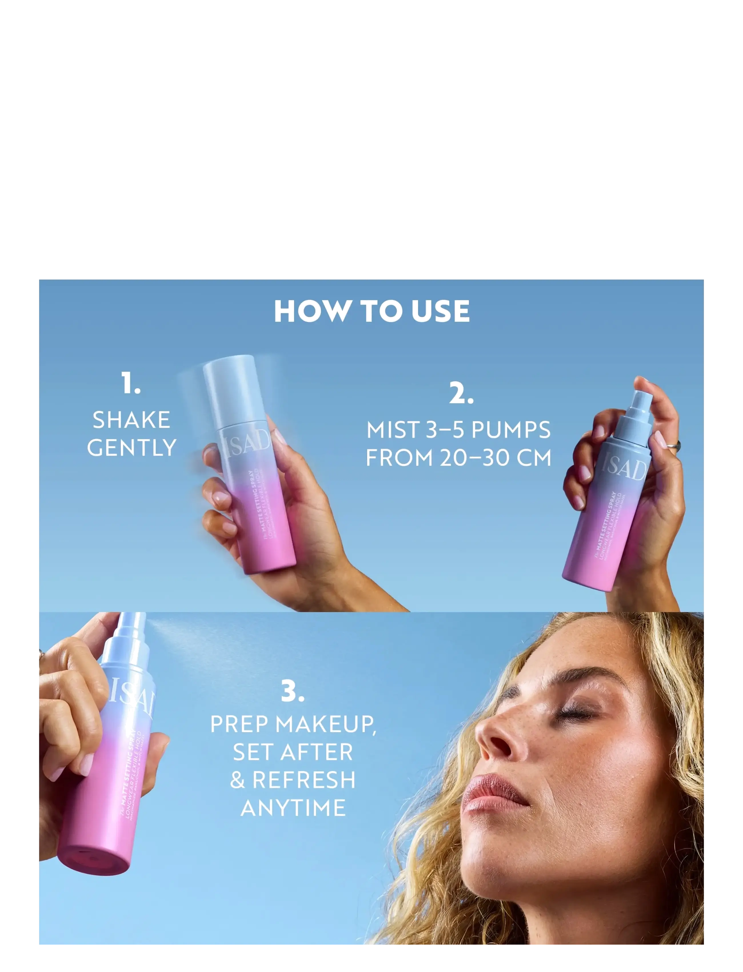 IsaDora - The Matte Setting Spray - festklær til outlet-priser - n/a - 5