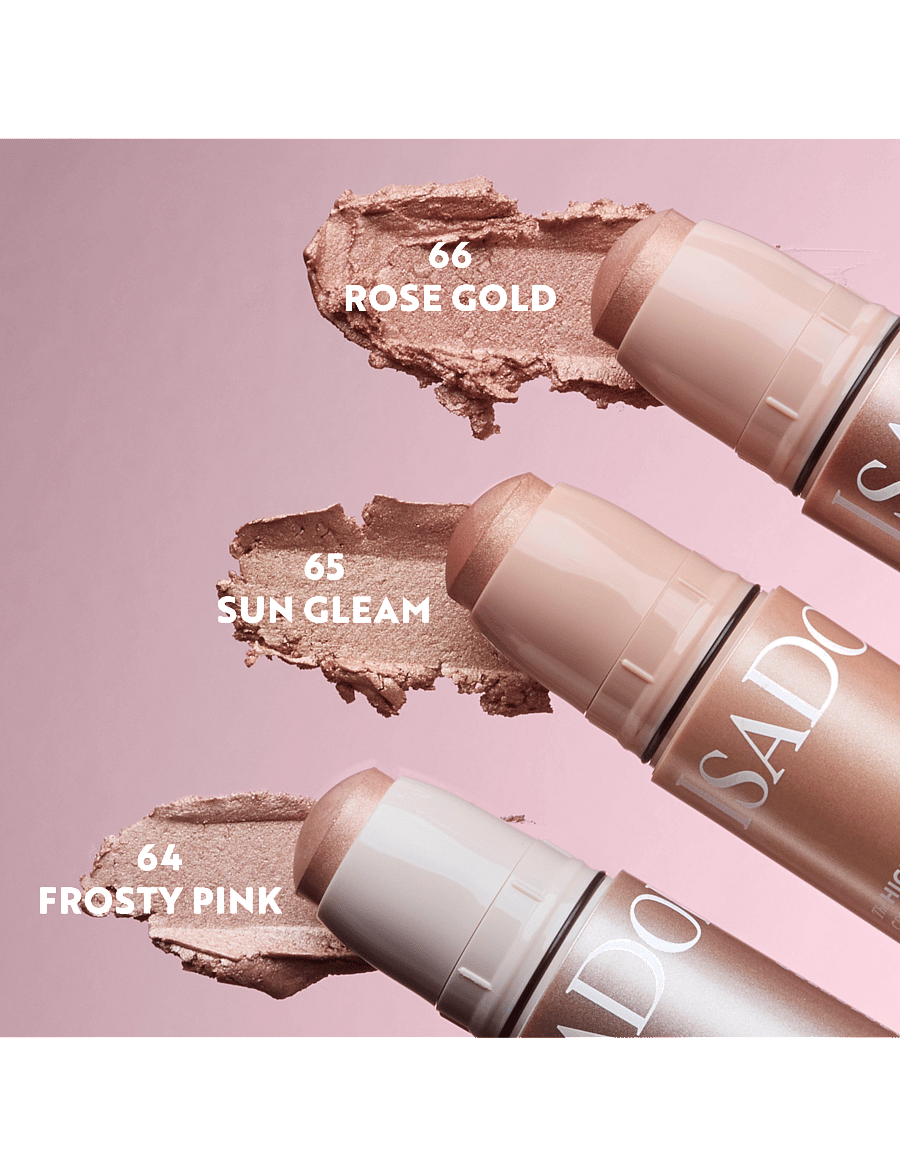 IsaDora - The Highlight Stick Cream-to-Silky Powder - makeup - 66 rose gold - 4
