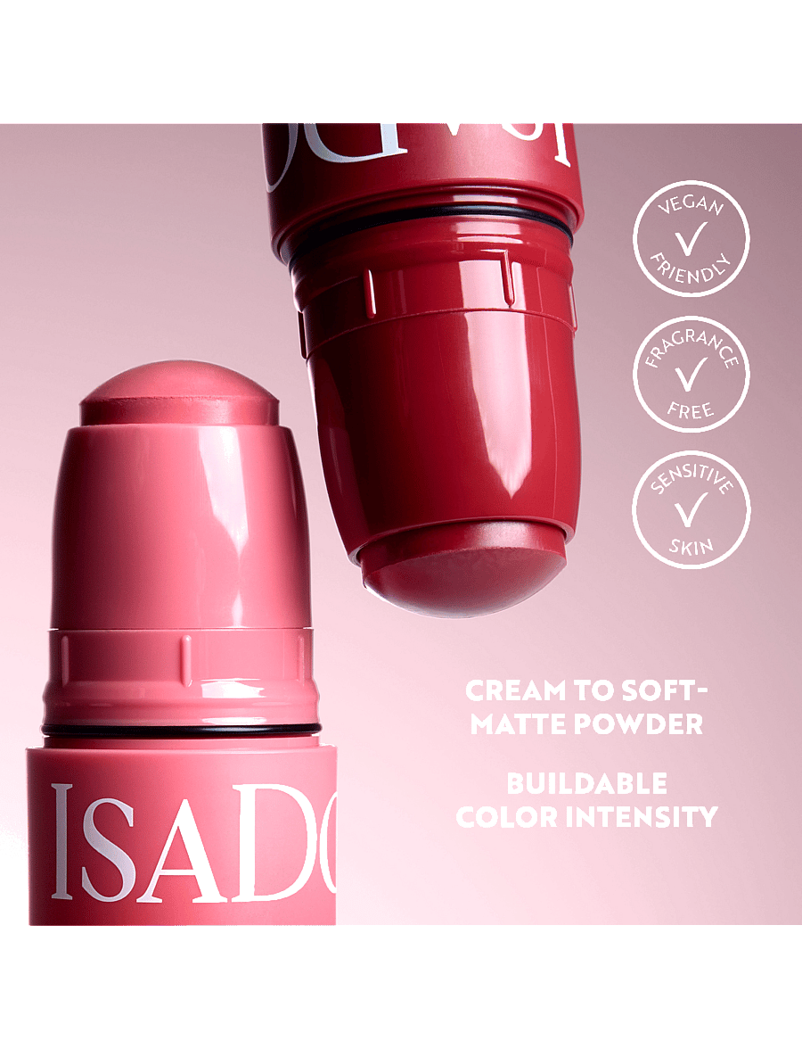 IsaDora - The Blush Stick Cream-to-Powder - makeup - 62 true raspberry - 3
