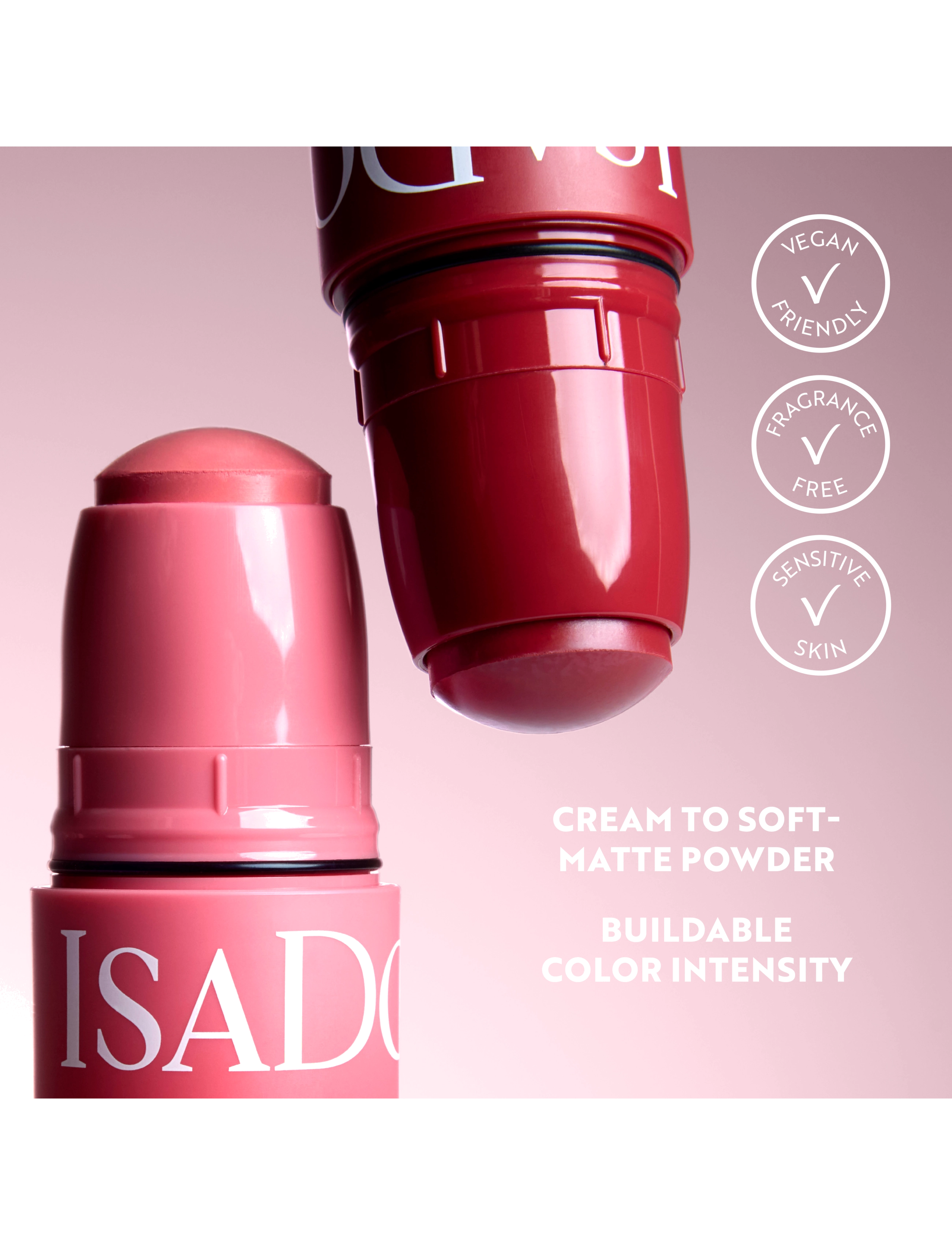 IsaDora - The Blush Stick Cream-to-Powder - makeup - 64 proud rose - 3