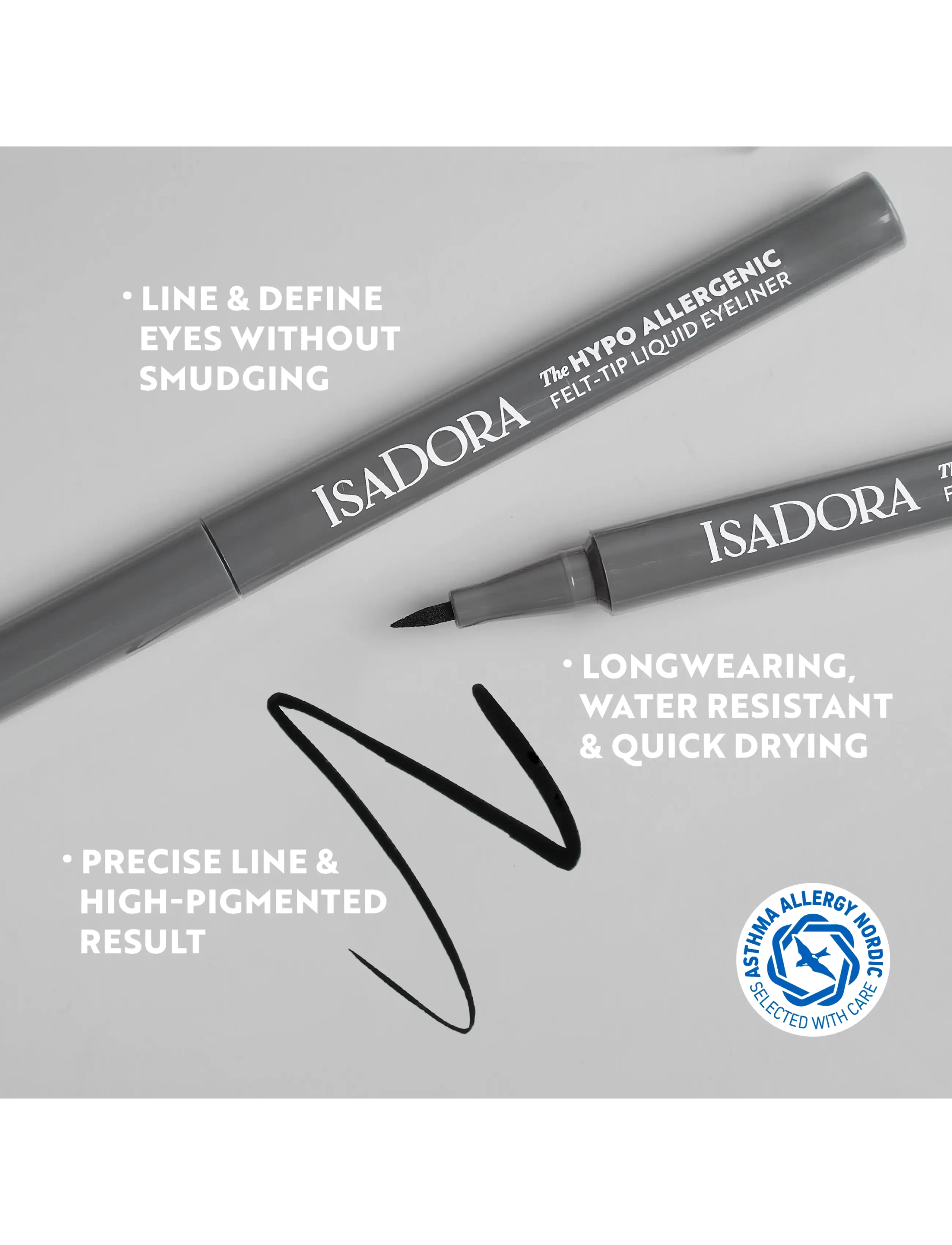 IsaDora - HypoAllergenic Eyeliner - festtøj til outletpriser - 30 black - 5