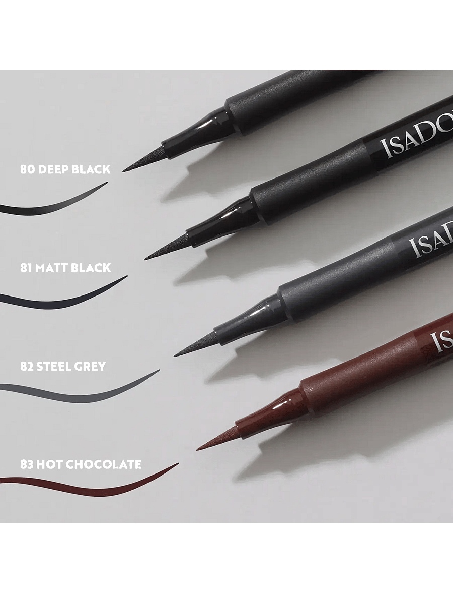 IsaDora - Flex Tip Eyeliner - makeup - matt black - 4