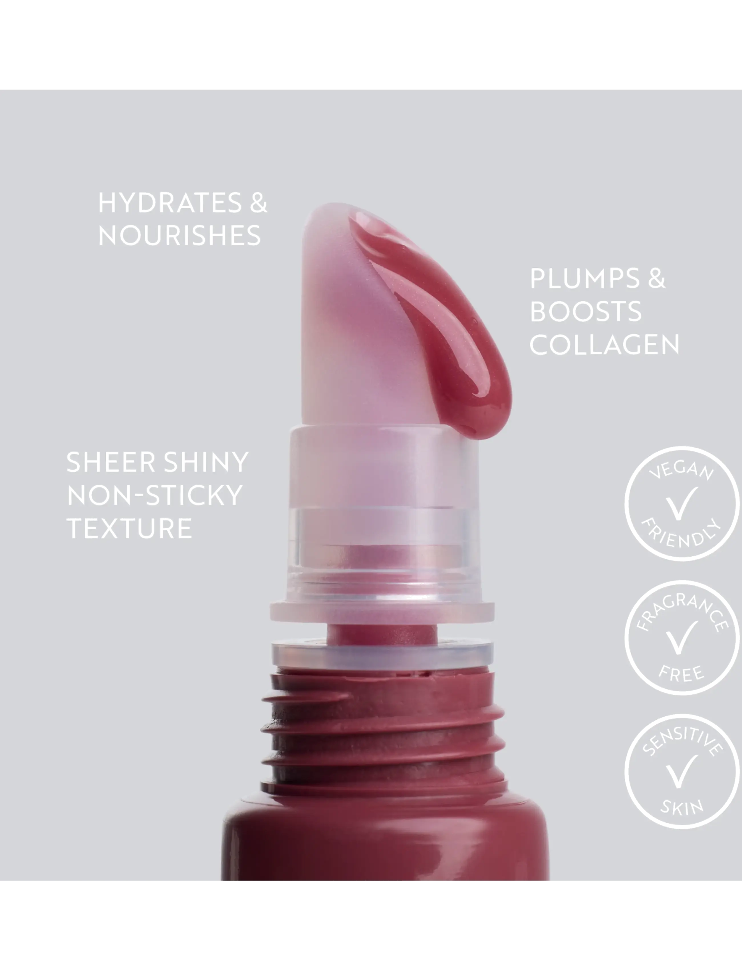IsaDora - Glossy Lip Treat - läppbalsam - 64 raisin - 4