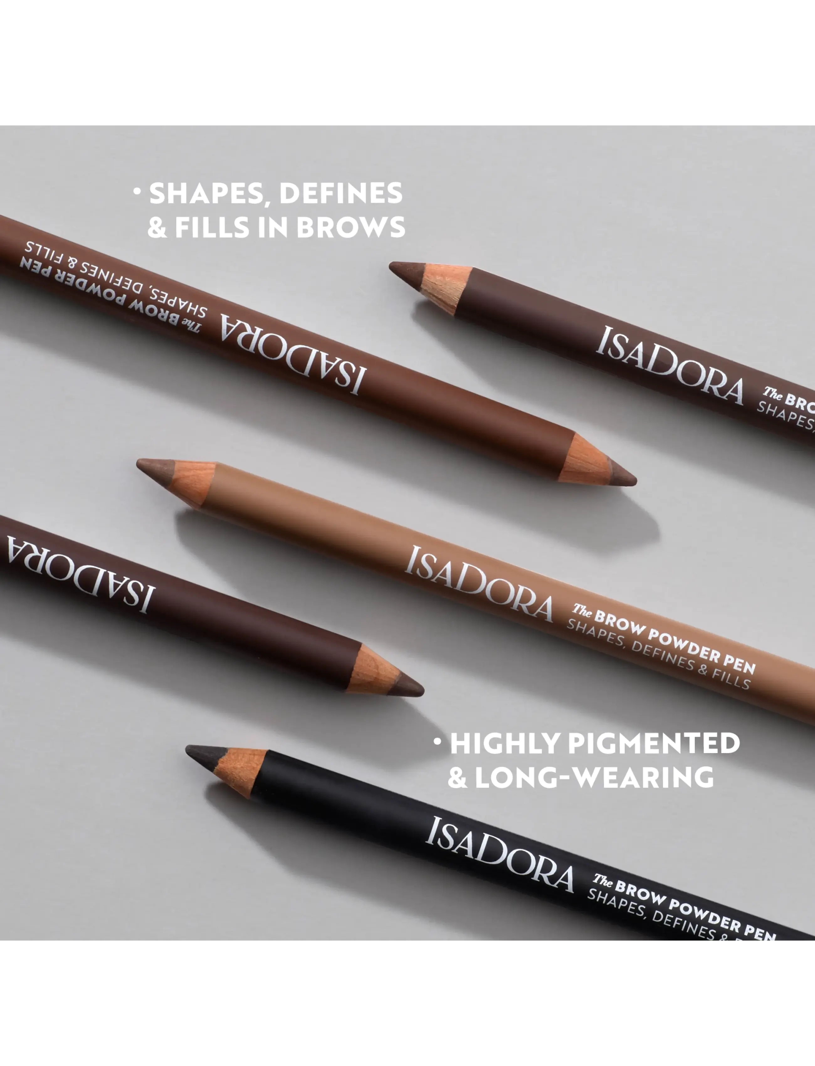IsaDora - Brow Powder Pen - Øjne & bryn - 01 black - 4