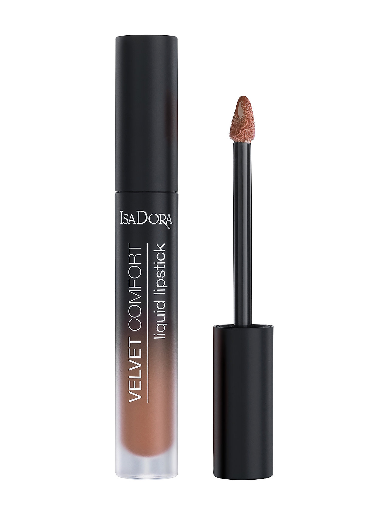 IsaDora - Velvet Comfort Liquid Lipstick - festkläder till outletpriser - warm nude - 1