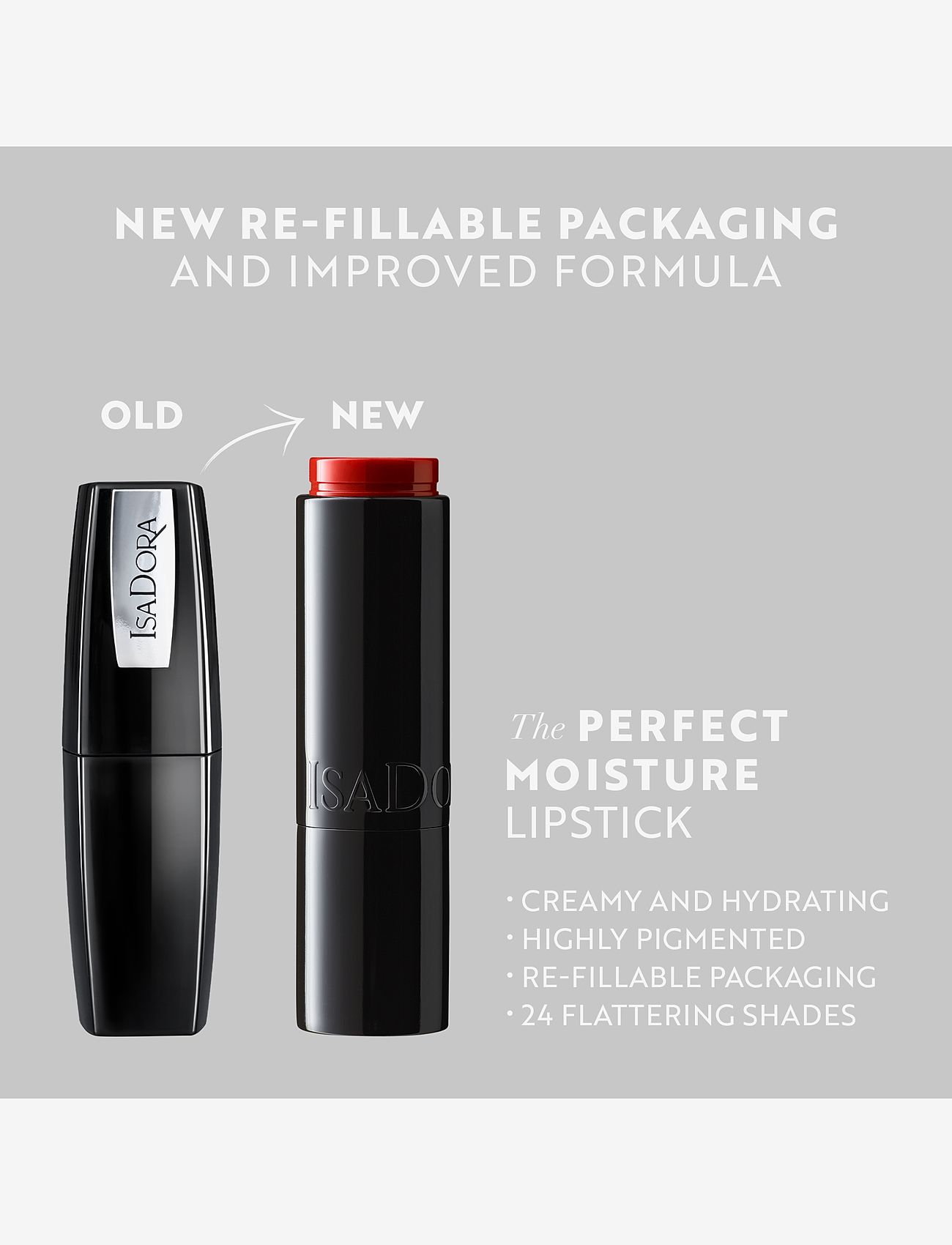IsaDora - IsaDora Perfect Moisture Lipstick 210 Ultimate Red - förðunarvörur - 210 ultimate red - 5