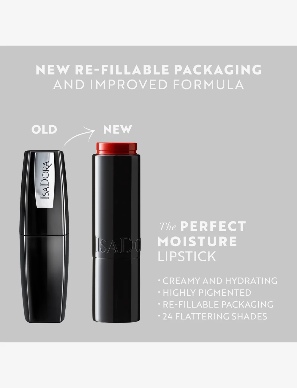 IsaDora - IsaDora Perfect Moisture Lipstick 228 Cinnabar - makeup - cinnabar - 5