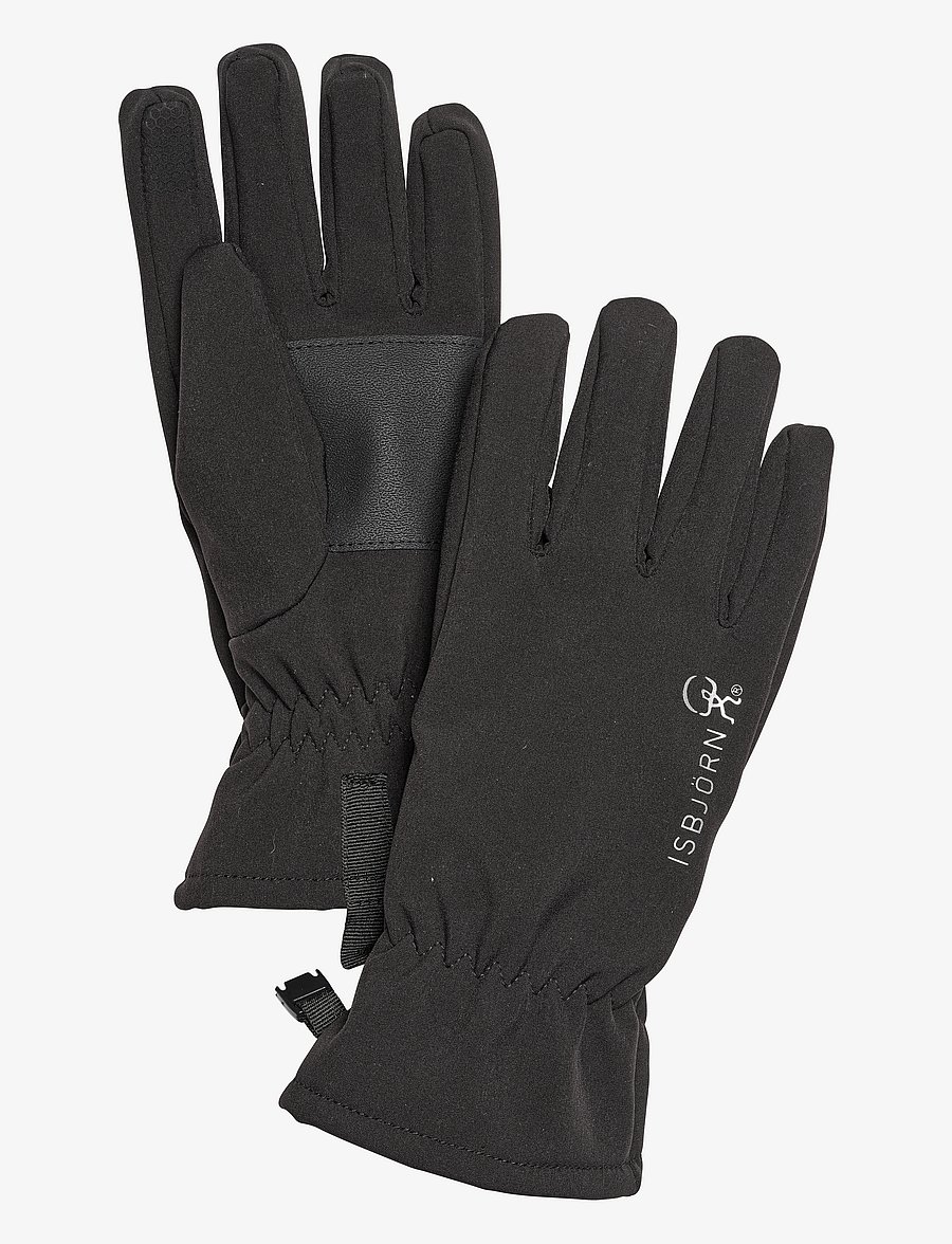 ISBJÖRN of Sweden - TRAIL Softshell finger Glove Black 11-18yr - black - 1