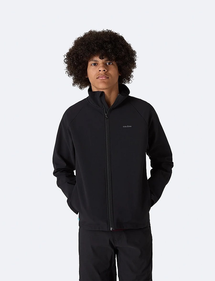 ISBJÖRN of Sweden - LIGHTNING Softshell Jacket Teens - softshell-jacken - black - 0