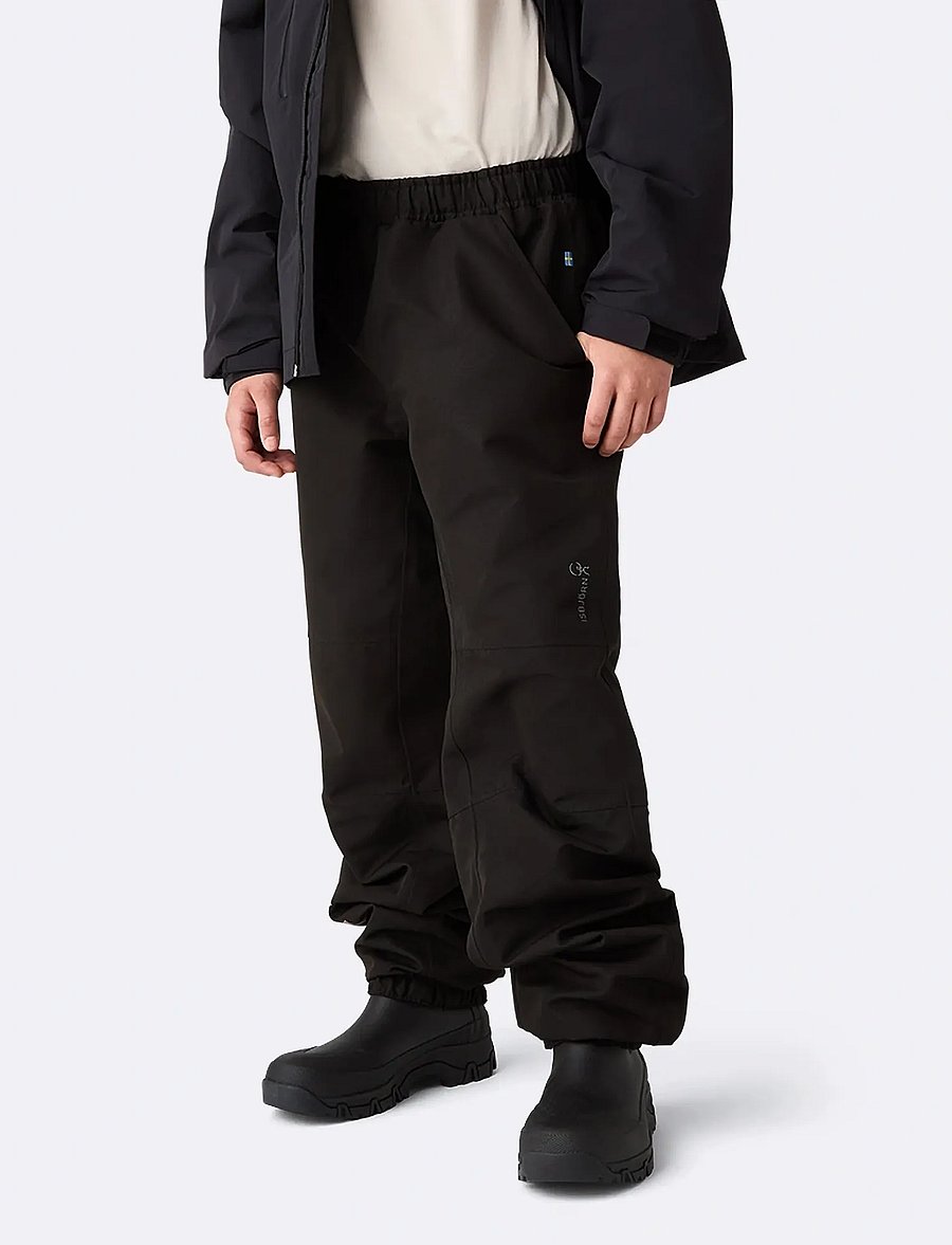 ISBJÖRN of Sweden - SPLASH RAIN Pant 2L Teens - laisvalaikio ir lietaus kelnės - black - 0