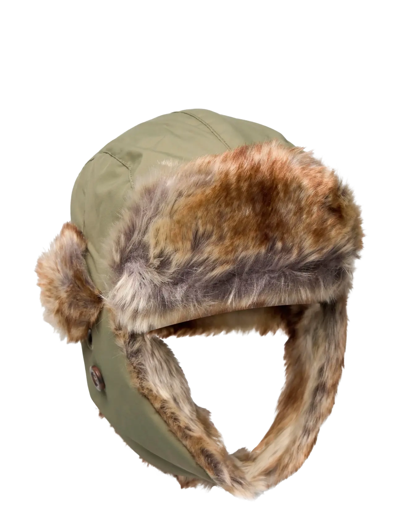 ISBJÖRN of Sweden Squirrel Winter Cap, Børn, Trapper Vinterhue, Kakigrøn, Str: 44-46 x 250