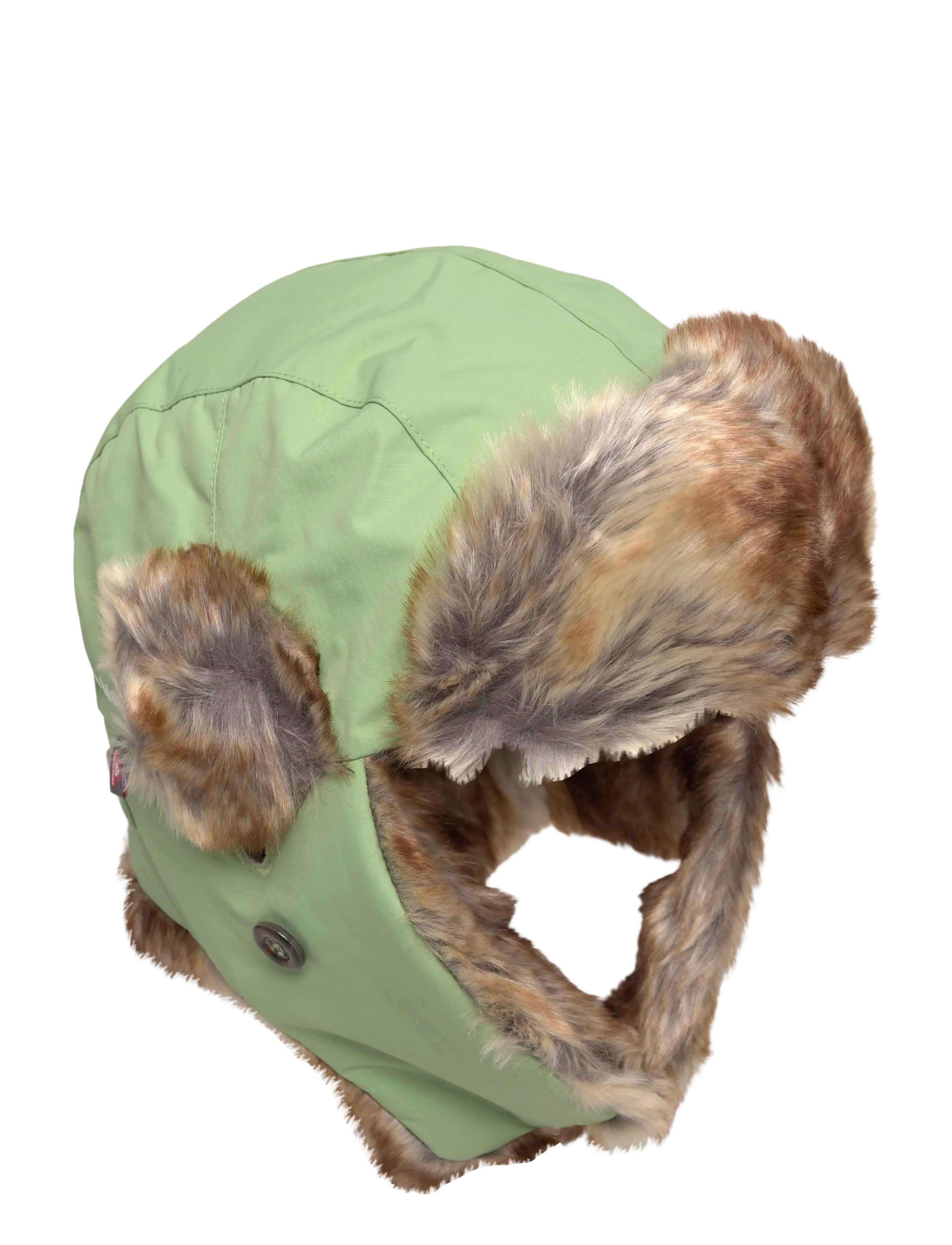 ISBJÖRN of Sweden Squirrel Winter Cap, Børn, Trapper Vinterhue, Grøn, Str: 48/50CM