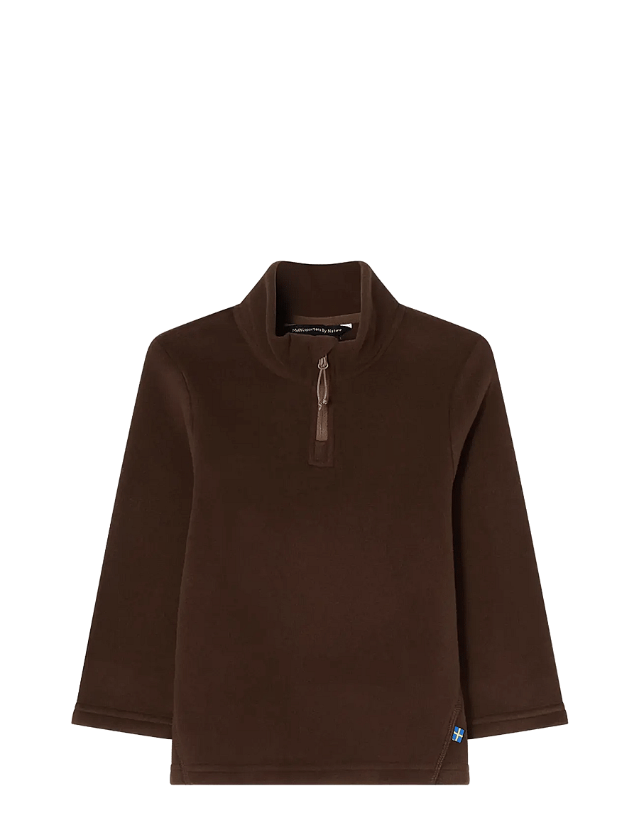 ISBJÖRN of Sweden - CLOUD Halfzip Fleece Kids & Teens - paksud joped - chocolate - 1