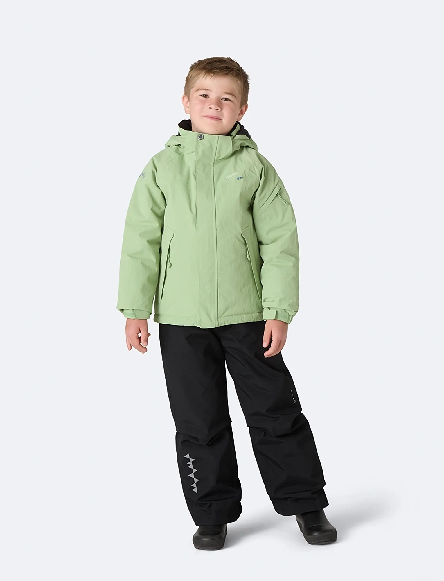 ISBJÖRN of Sweden Helicopter Winter Jacket Kids, Kinder, Kapuzen Winterjacke, Grün, Gr.86/92