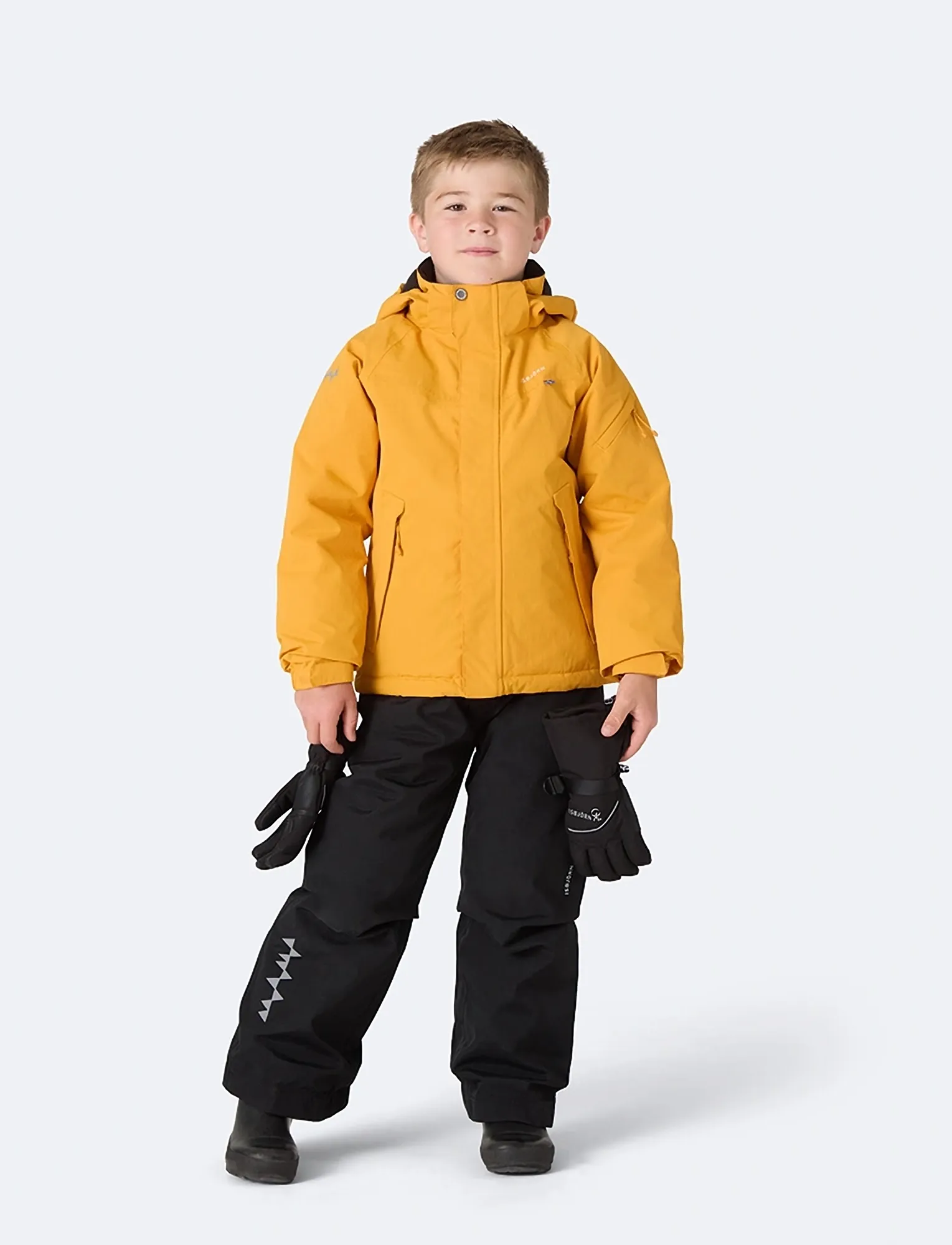 ISBJÖRN of Sweden Helicopter Winter Jacket Kids, Kinder, Kapuzen Winterjacke, Gelb, Gr.86/92