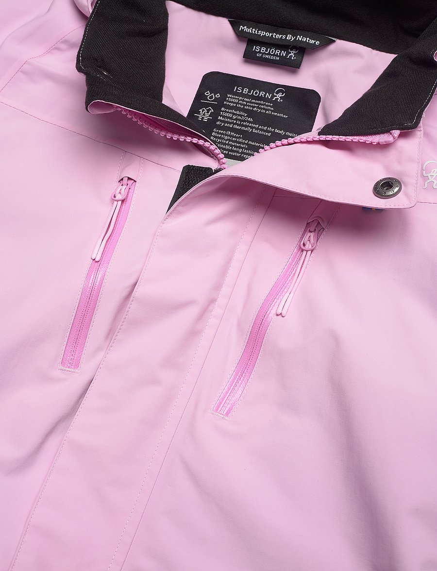 ISBJÖRN of Sweden - STORM Hardshell Jacket Kids WindChime 122/128 - skal- & regnjackor - frostpink - 4