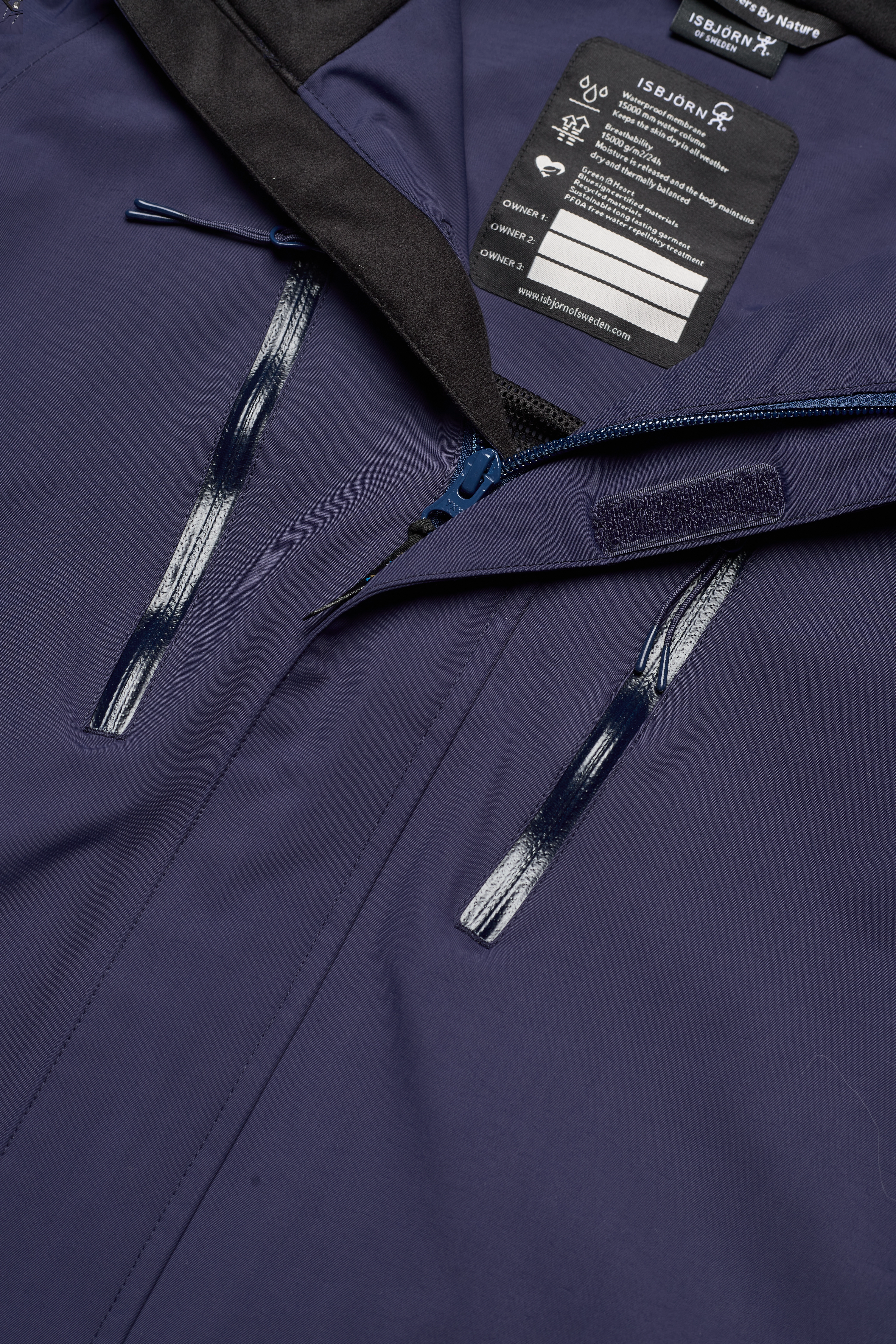 ISBJÖRN of Sweden - STORM Hardshell Jacket Kids WindChime 122/128 - höstjackor - navy - 4