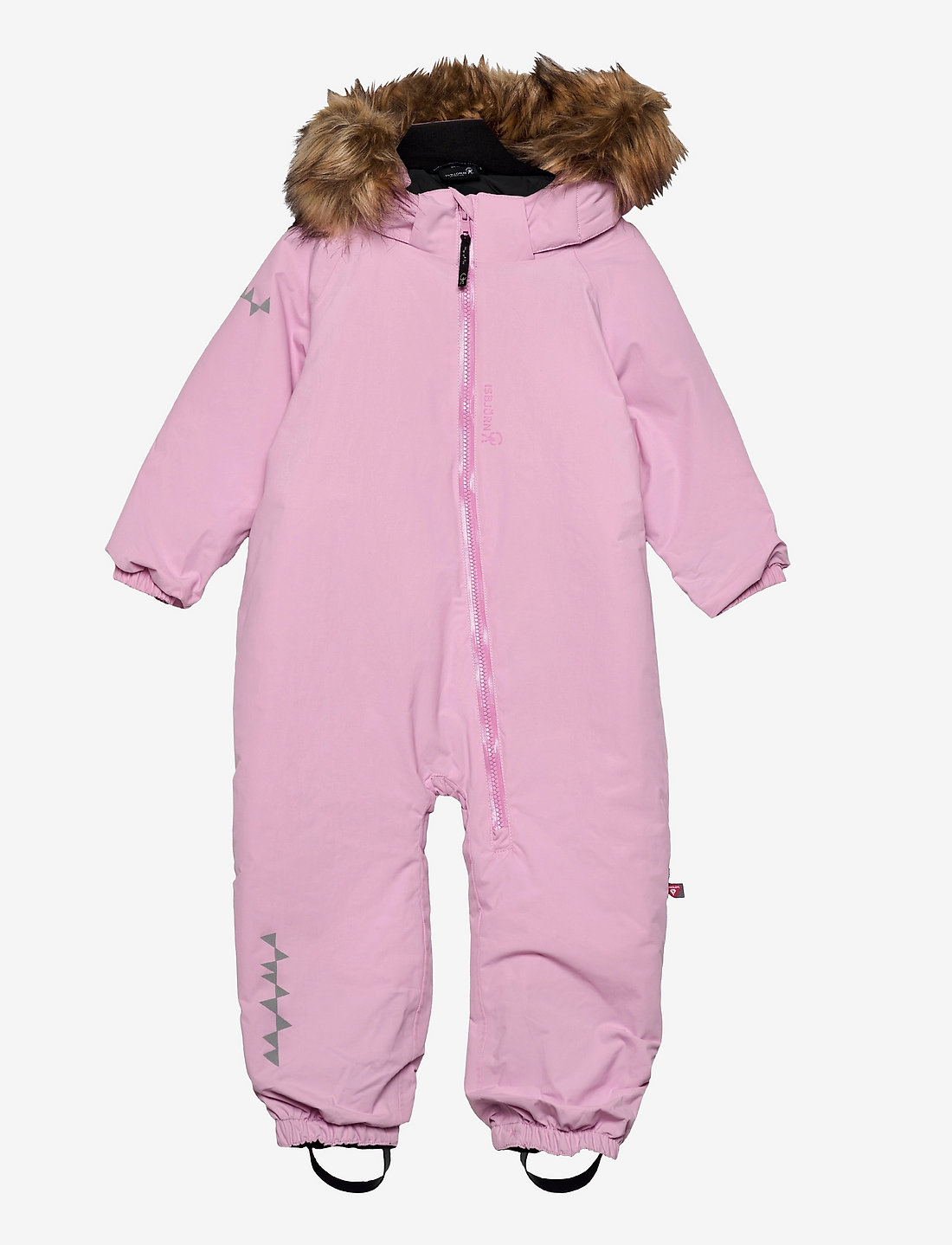 ISBJÖRN of Sweden - TODDLER padded Jumpsuit with fur - overtøj - frostpink - 0