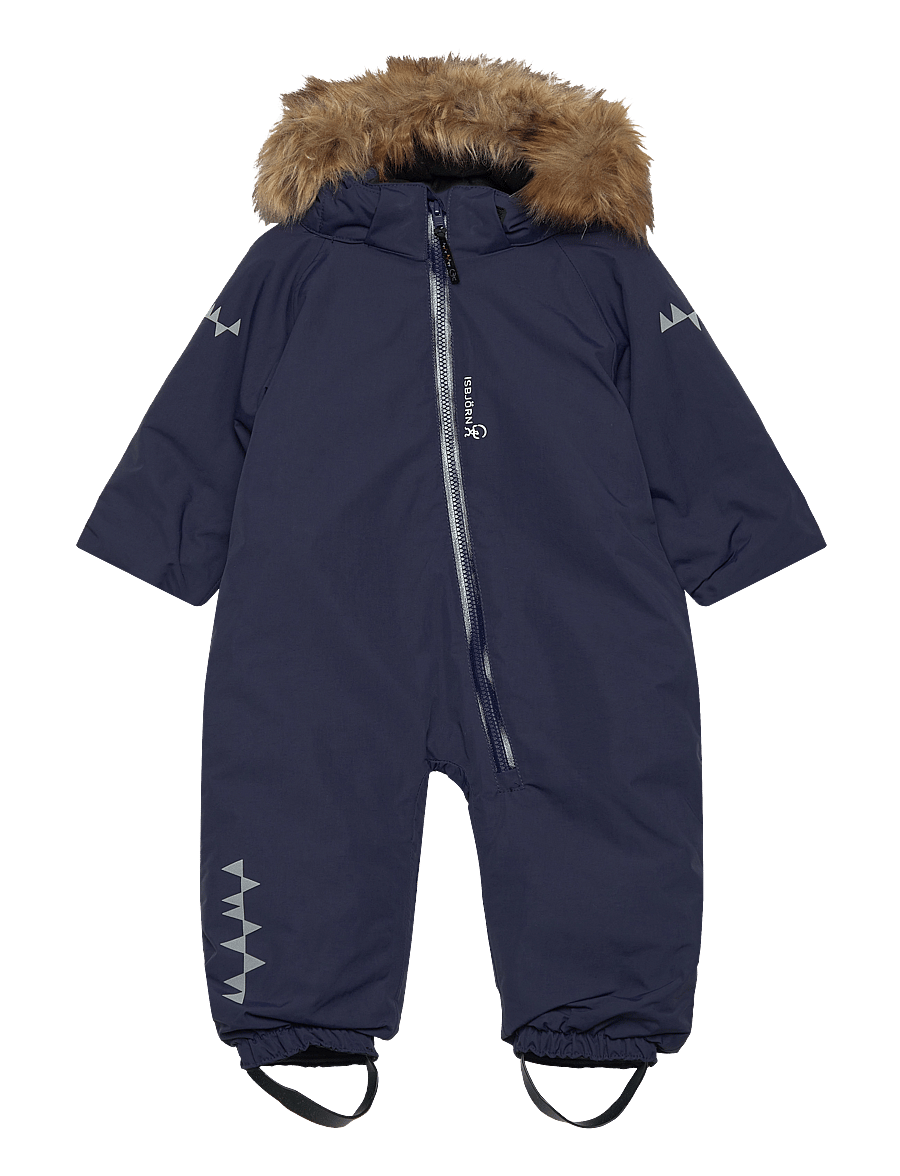 ISBJÖRN of Sweden - TODDLER padded Jumpsuit with fur - vêtements d'extérieur - navy - 0