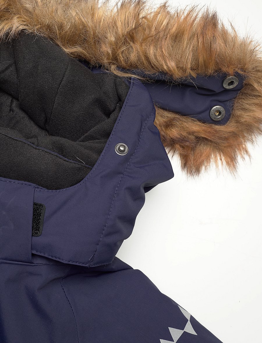 ISBJÖRN of Sweden - TODDLER padded Jumpsuit with fur - vêtements d'extérieur - navy - 3