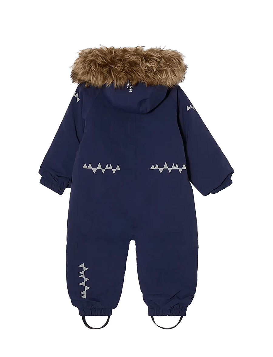 ISBJÖRN of Sweden - SNOWFLAKE Snowsuit Toddler - termokombinesoonid - navy - 2