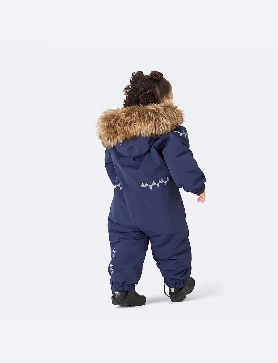 ISBJÖRN of Sweden - SNOWFLAKE Snowsuit Toddler - termokombinesoonid - navy - 0