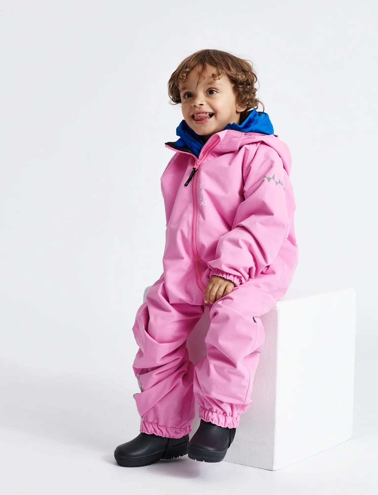 ISBJÖRN of Sweden - TODDLER Hardshell Jumpsuit Navy 92 - bovenkleding - bubblegum - 5