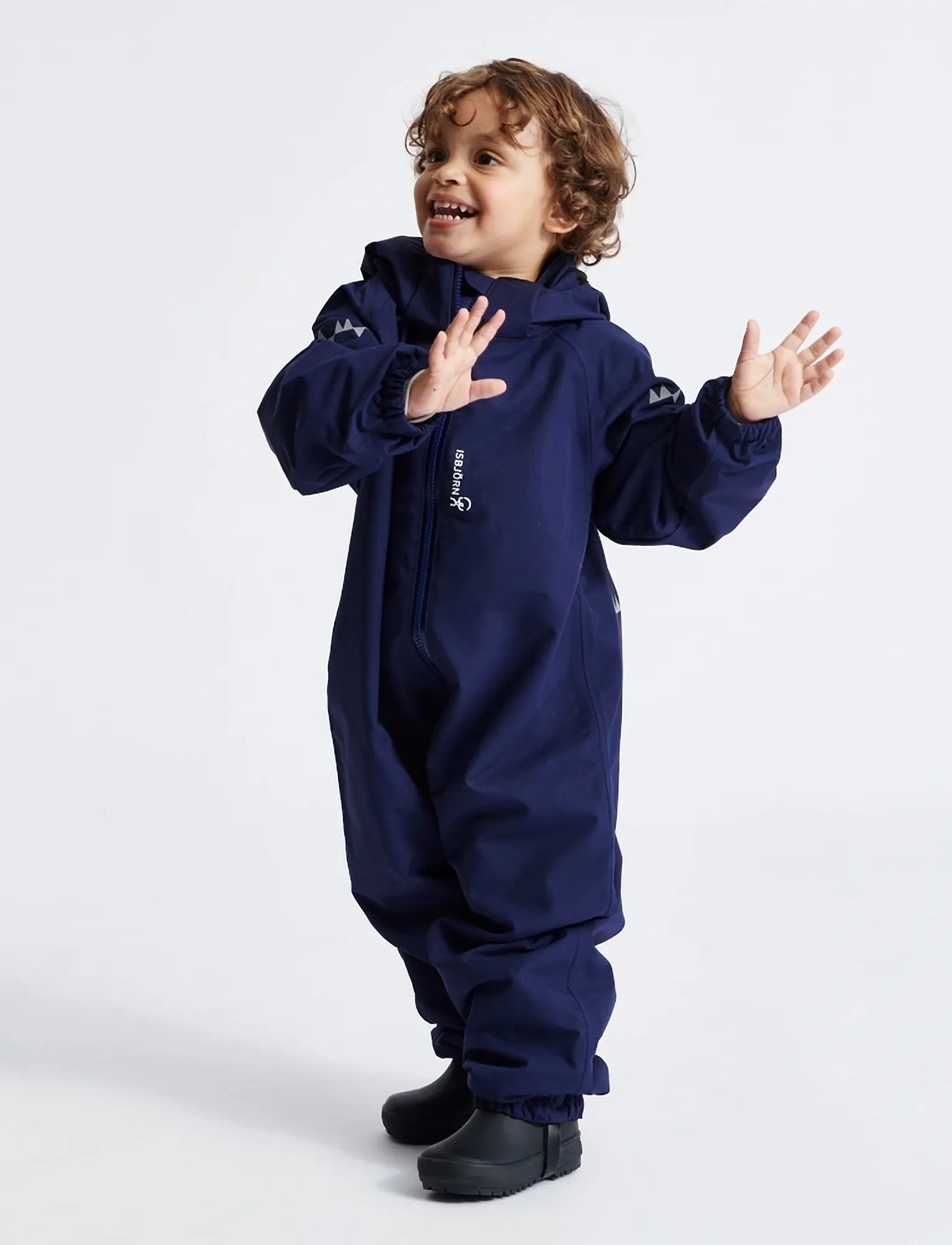 ISBJÖRN of Sweden Toddler Hardshell Jumpsuit Navy 92, Børn, Småbørns Hardshell Flyverdragt, Navy, Str: 74