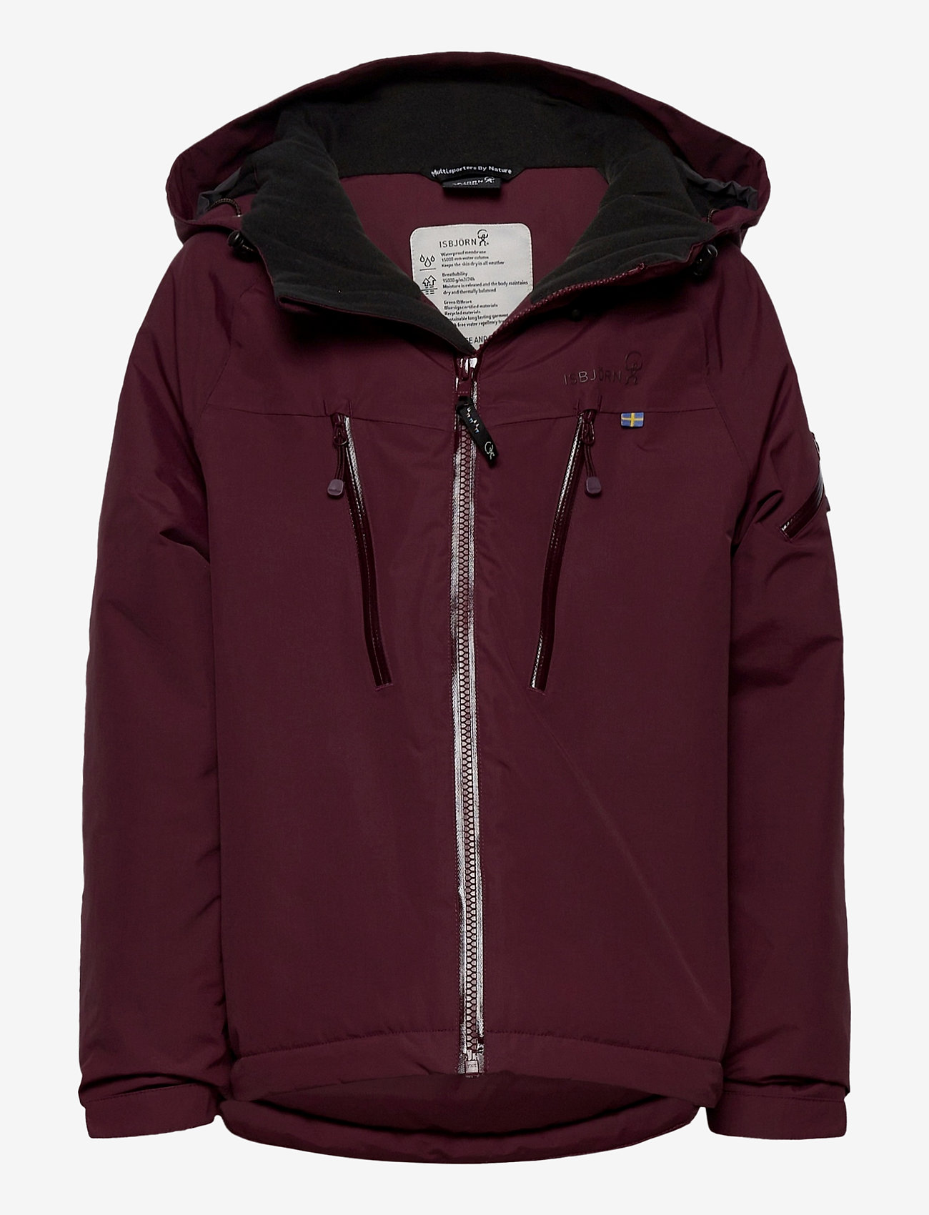 ISBJÖRN of Sweden - CARVING Winter Jacket Teens WindChime 146/152 - ski jackets - bordeaux - 0