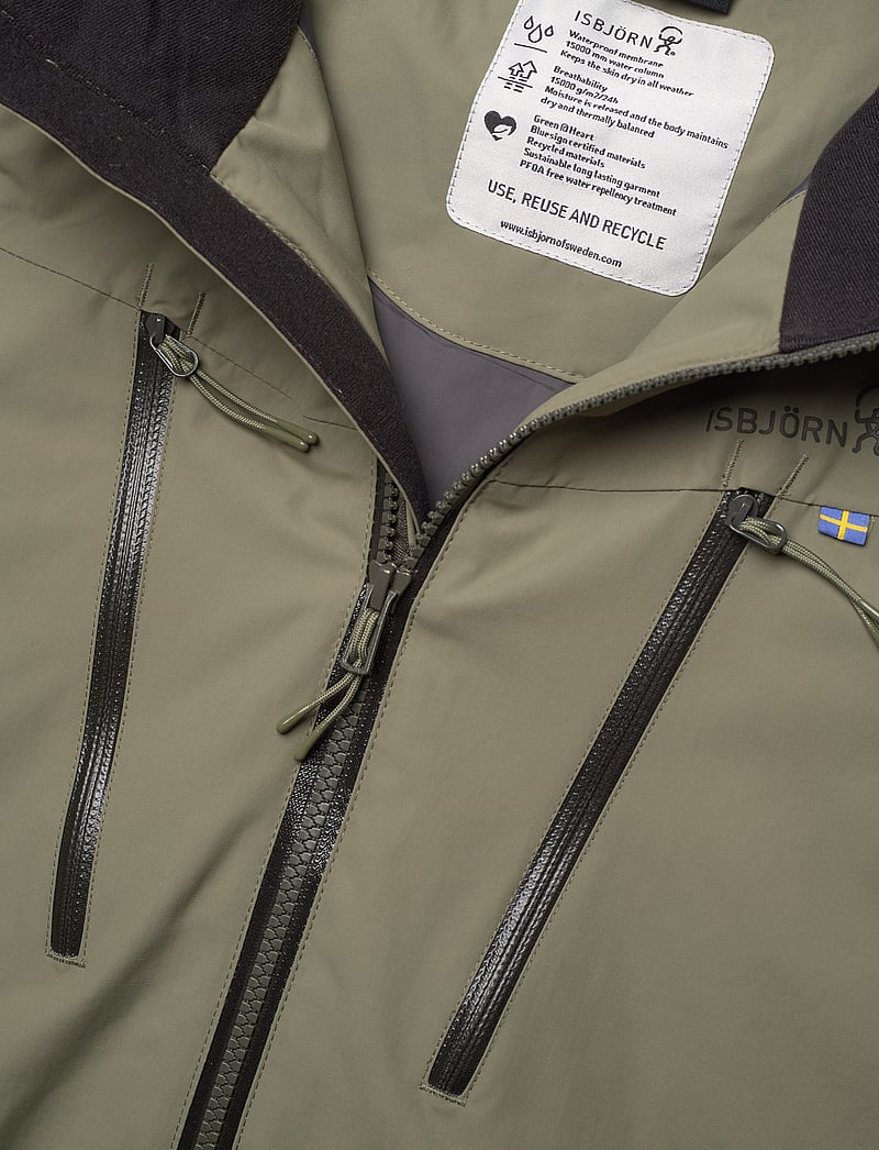 ISBJÖRN of Sweden - CARVING Winter Jacket Teen Volcano 170/176 - slēpošanas jakas - moss - 2