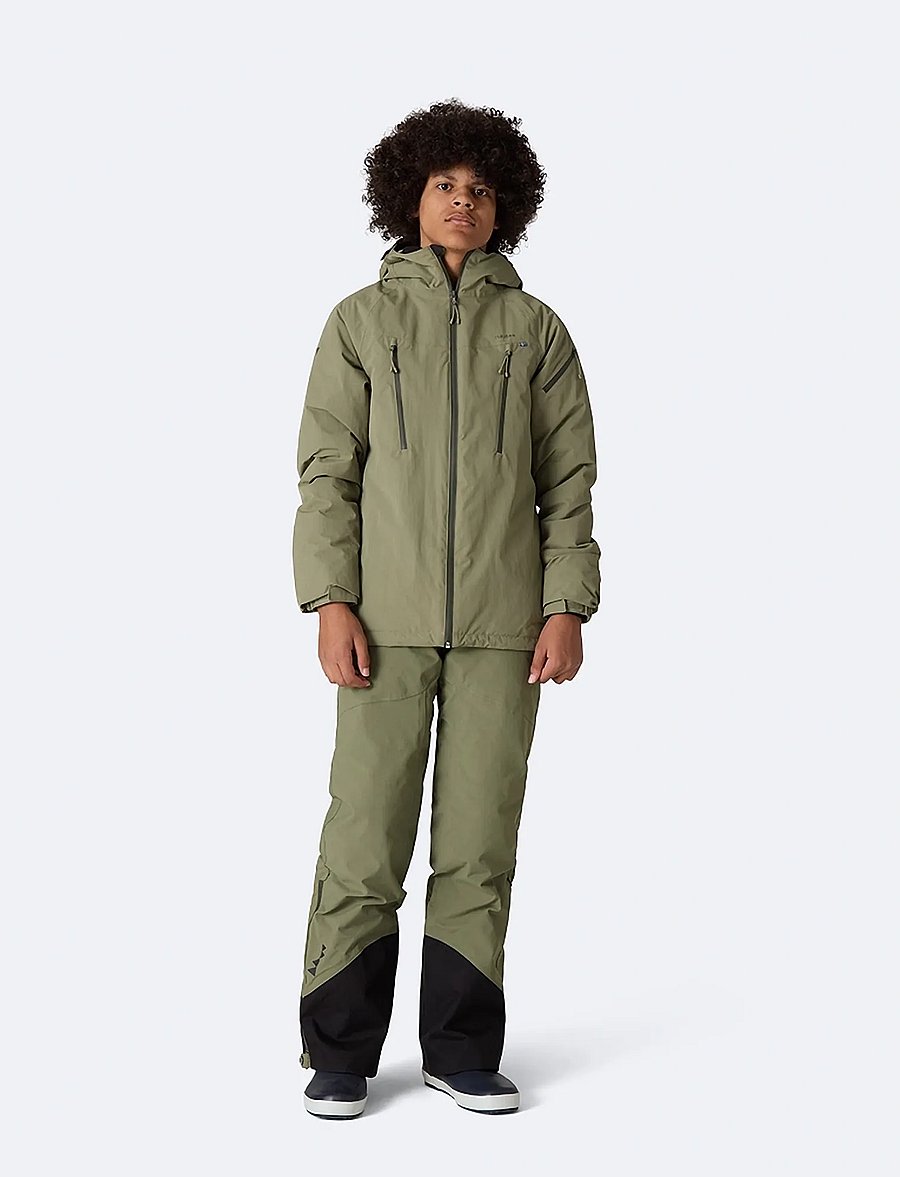 ISBJÖRN of Sweden - CARVING Winter Jacket Teens - shell- & regnjakker - moss - 0