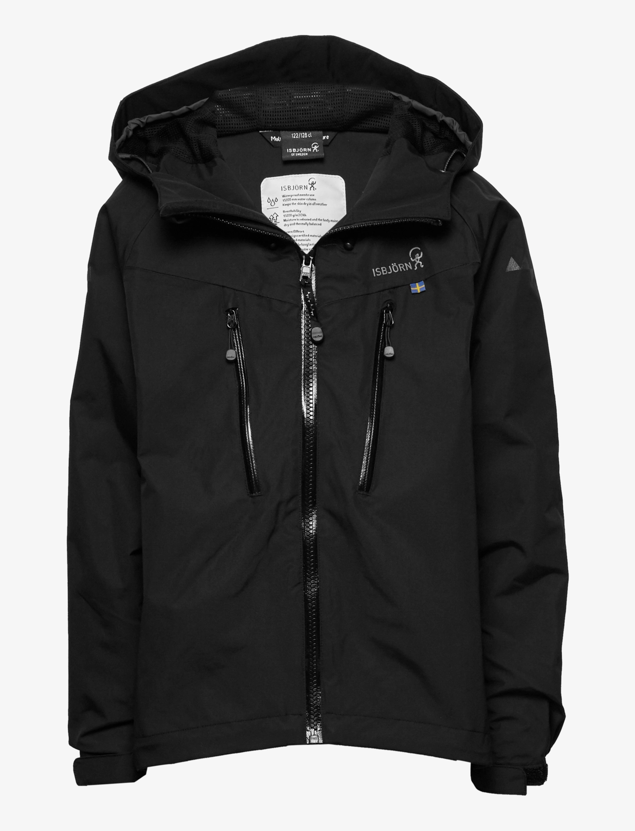 ISBJÖRN of Sweden MONSUNE Hardshell Jacket Teens WindChime 134/140 - Skalkläder - BLACK / black