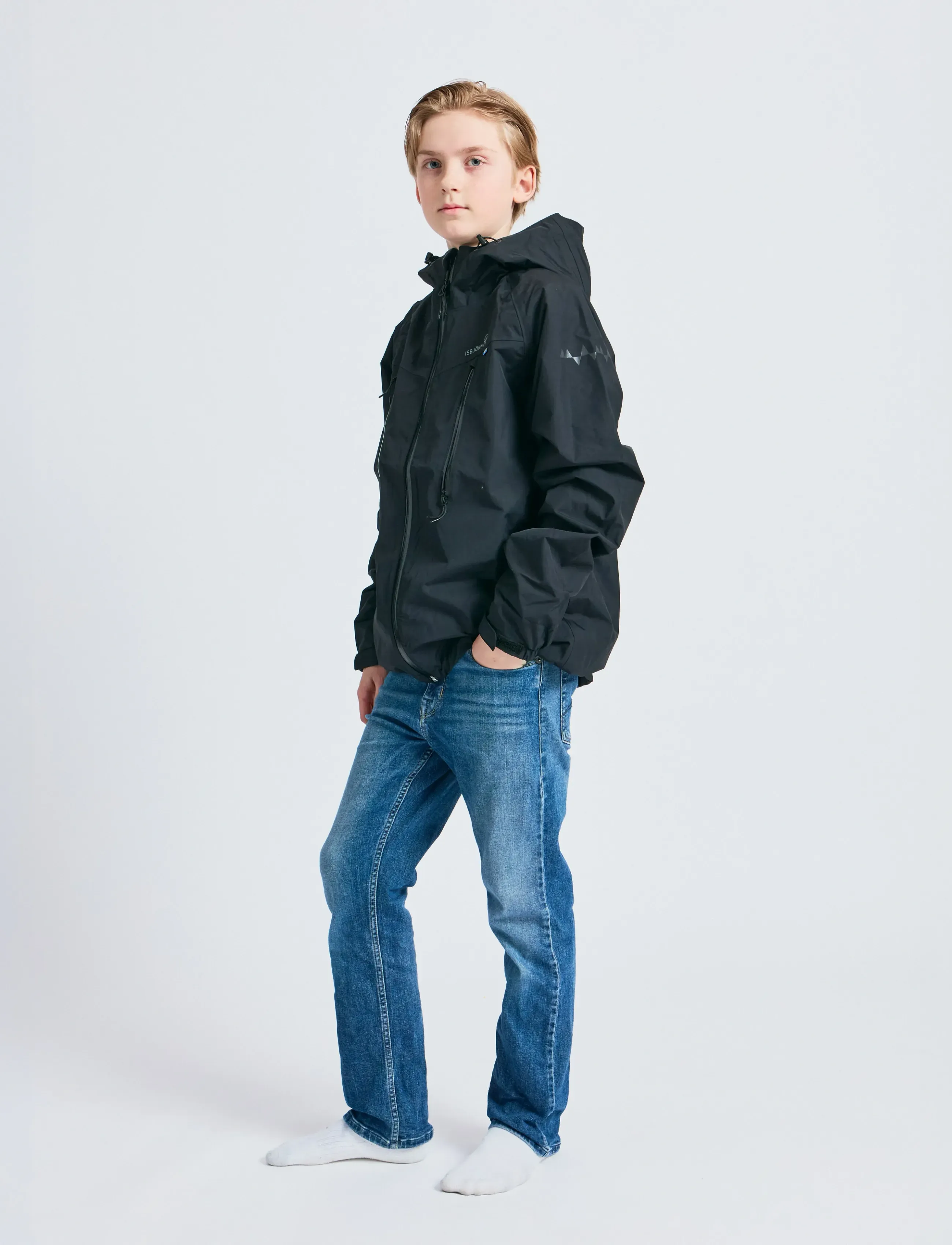 ISBJÖRN of Sweden - MONSUNE Hardshell Jacket SunPoppy134/140 - shell- & regenjacken - black - 4