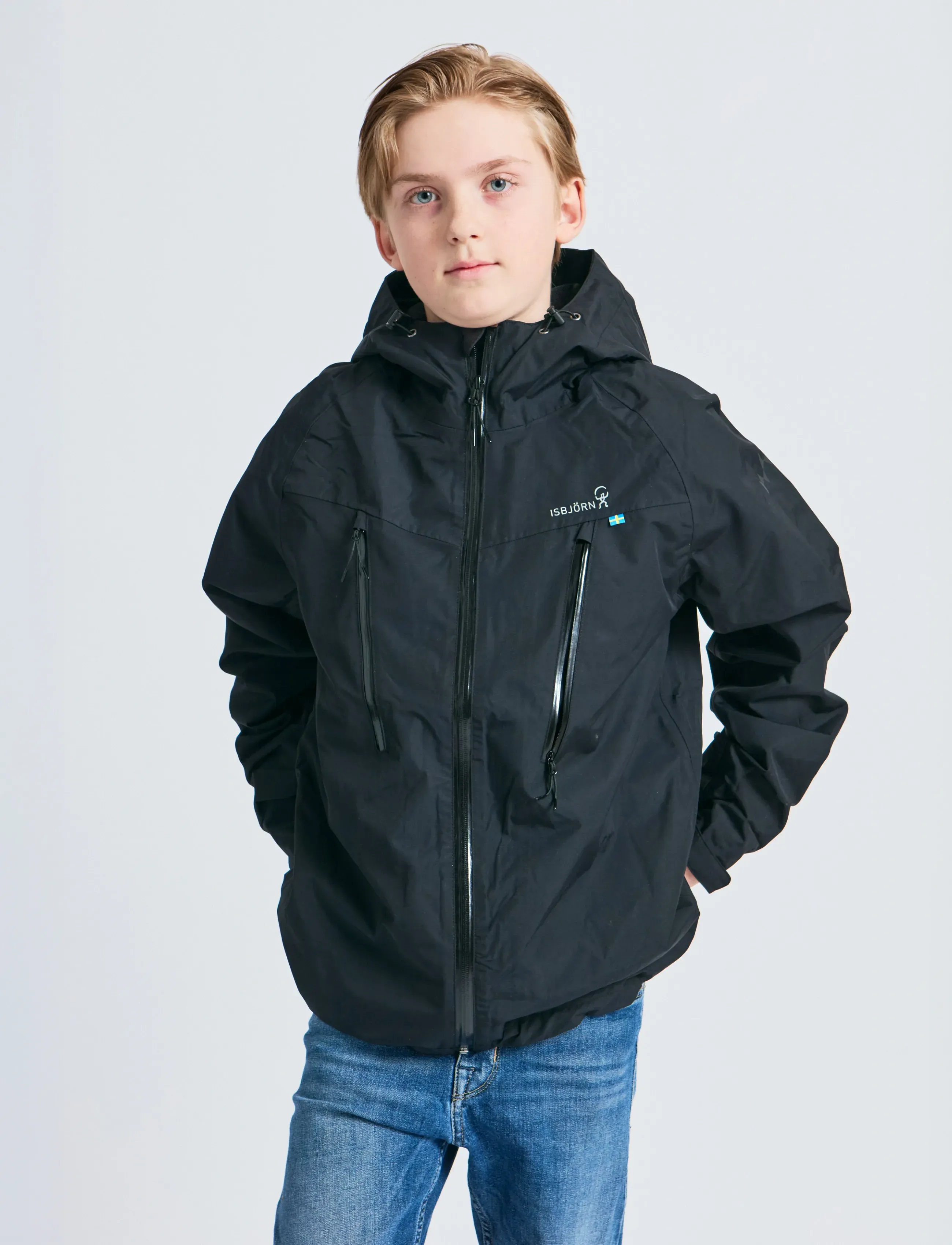 ISBJÖRN of Sweden - MONSUNE Hardshell Jacket SunPoppy134/140 - shell- & regenjacken - black - 5