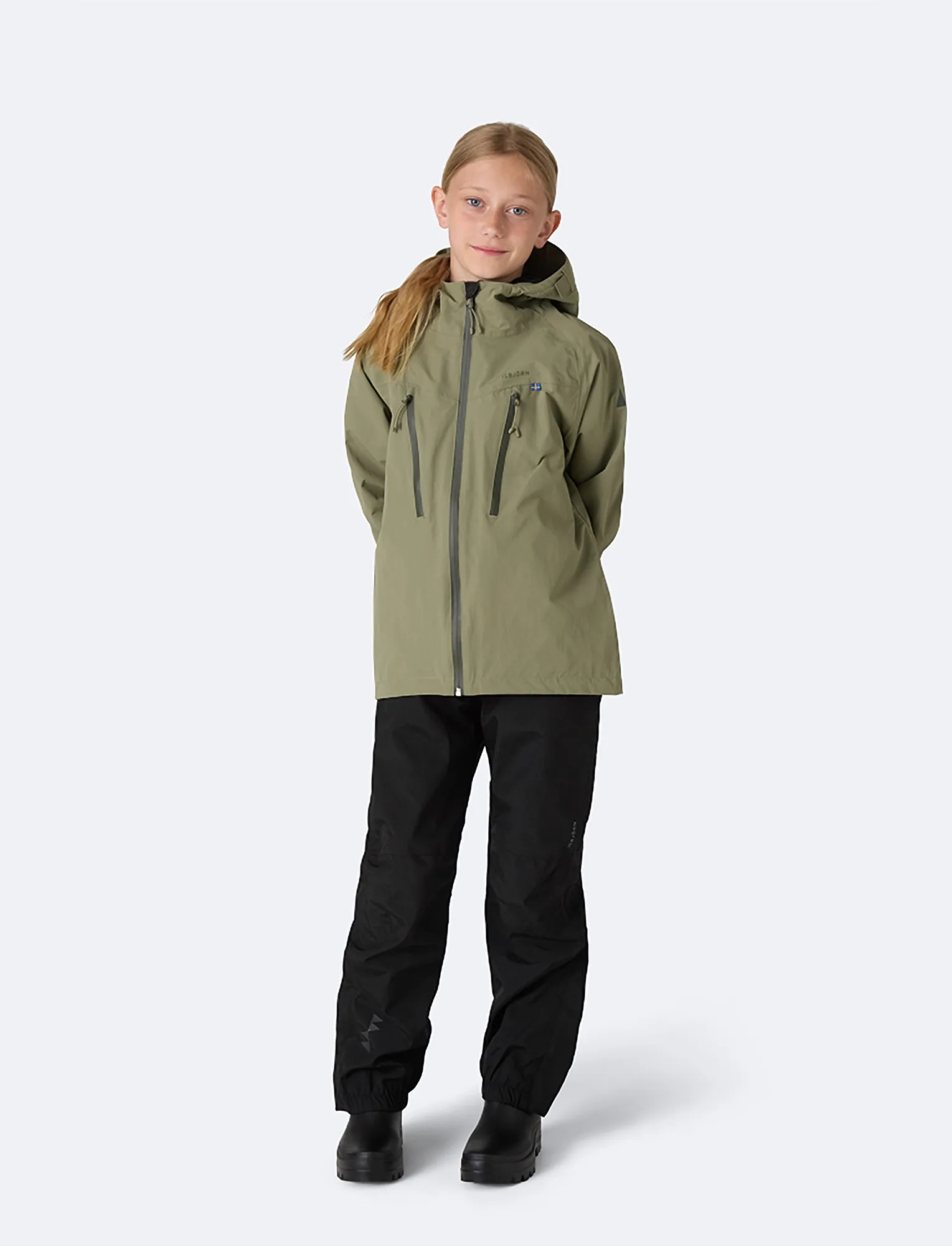 ISBJÖRN of Sweden - MONSUNE Hardshell Jacket Teens - shell- & regenjacken - moss - 3