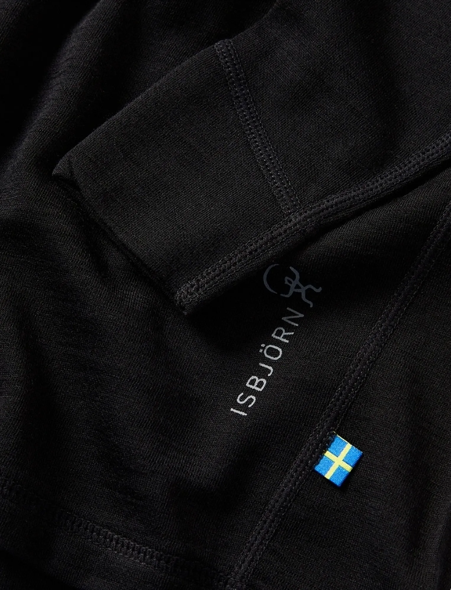 ISBJÖRN of Sweden - HUSKY Sweater Baselayer Kids - aluskihina kantavad alussärgid - black - 2