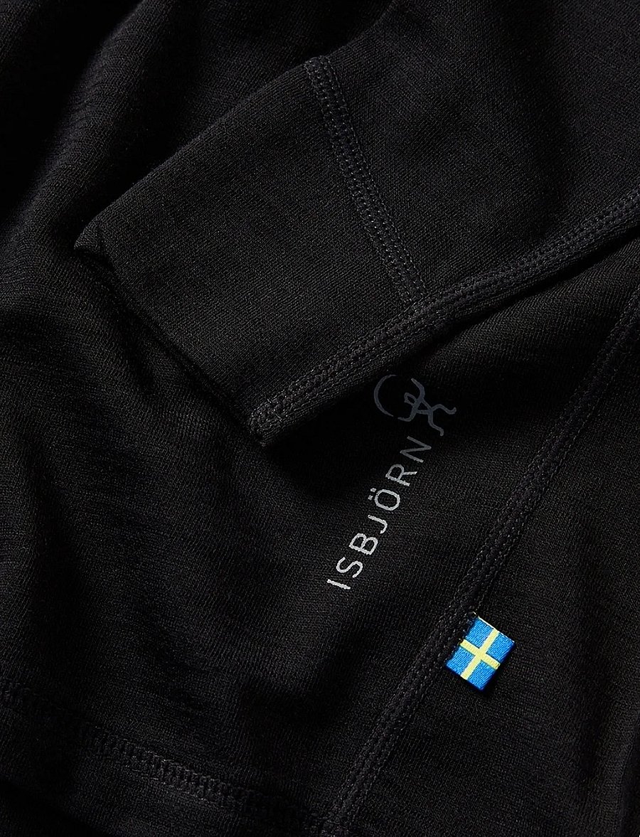 ISBJÖRN of Sweden - HUSKY Sweater Baselayer Kids - aluskihina kantavad alussärgid - black - 2