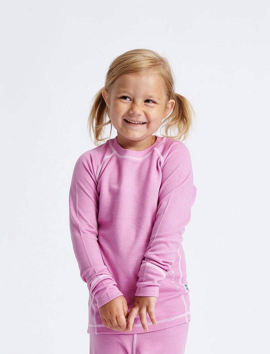 ISBJÖRN of Sweden - HUSKY Sweater Baselayer Kids - underställströjor - frostpink - 0