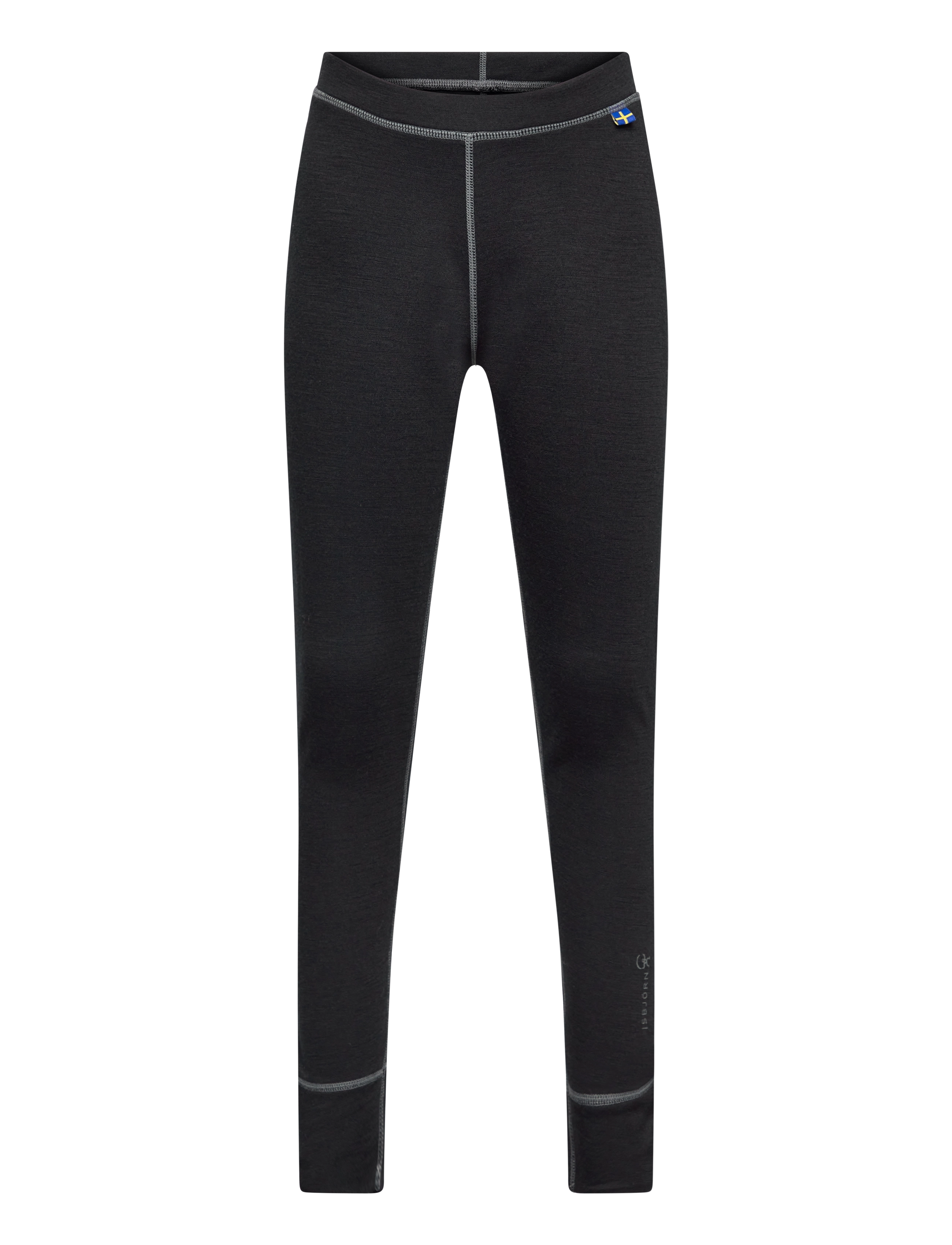 ISBJÖRN of Sweden HUSKY Longjohn Baselayer Kids - Aluskerrastot - BLACK / black