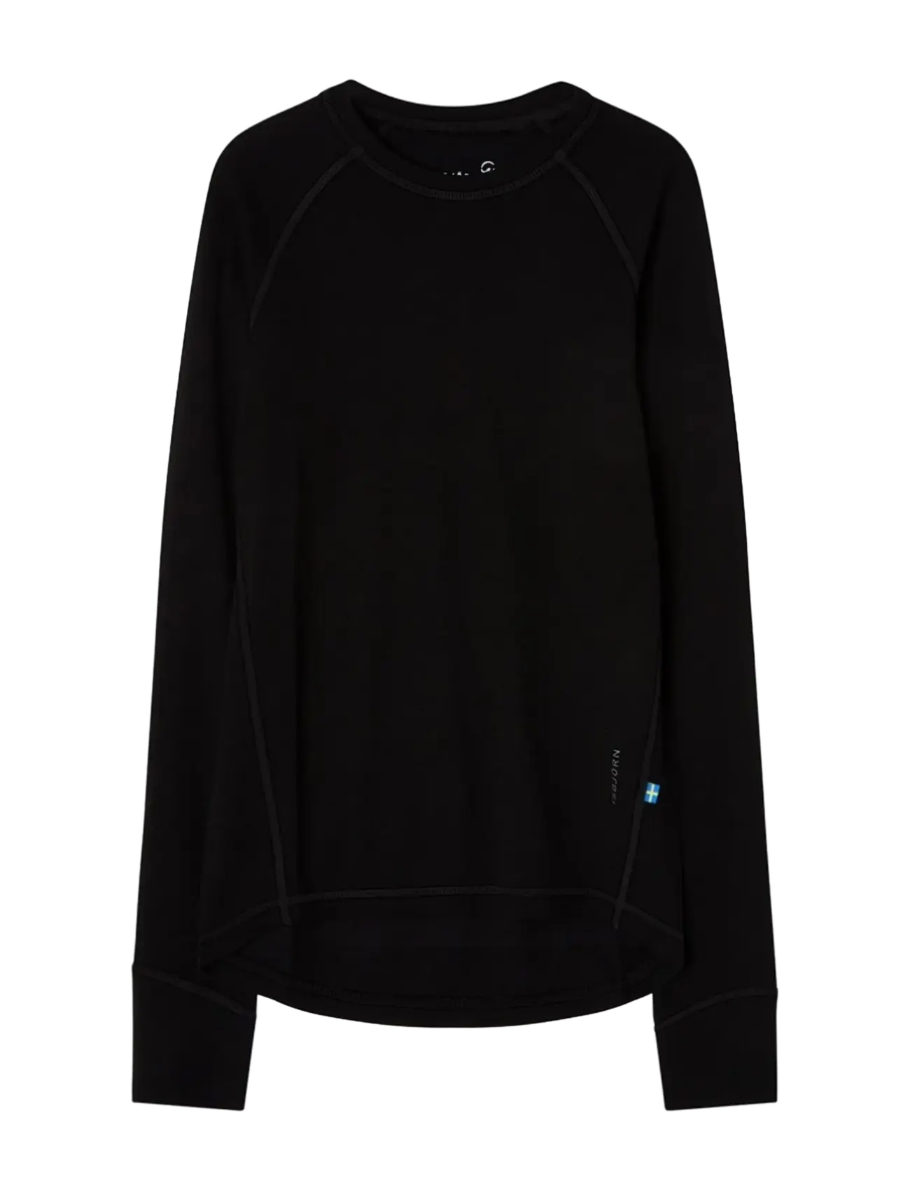 ISBJÖRN of Sweden HUSKY Sweater Baselayer Teens - Wollkleidung - BLACK / black