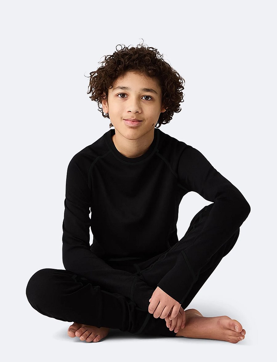 ISBJÖRN of Sweden - HUSKY Sweater Baselayer Teens - funktionsunterwäsche - oberteile - black - 0