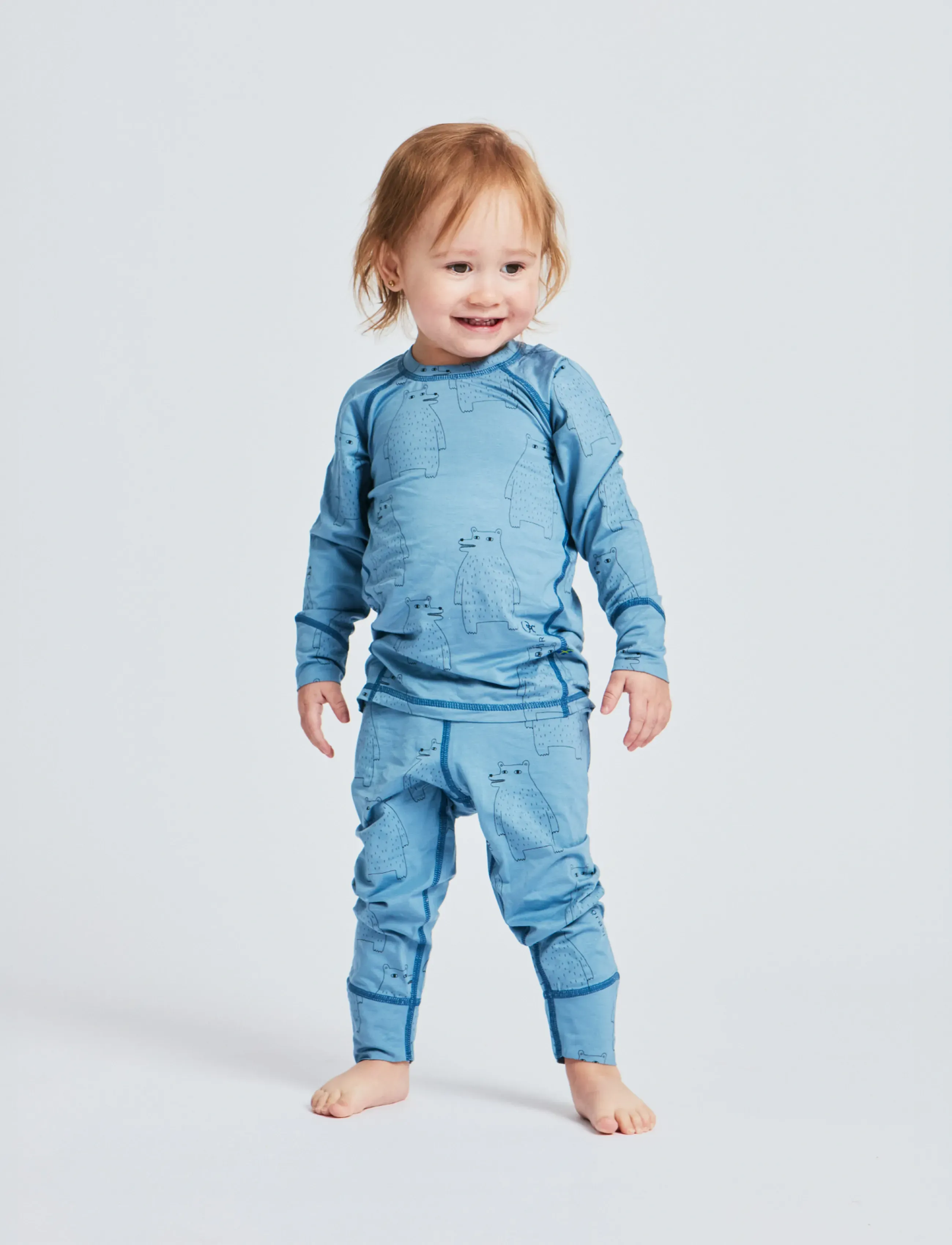 ISBJÖRN of Sweden - POLARBEAR SET Baselayer Kids - termosæt - lagoon - 0