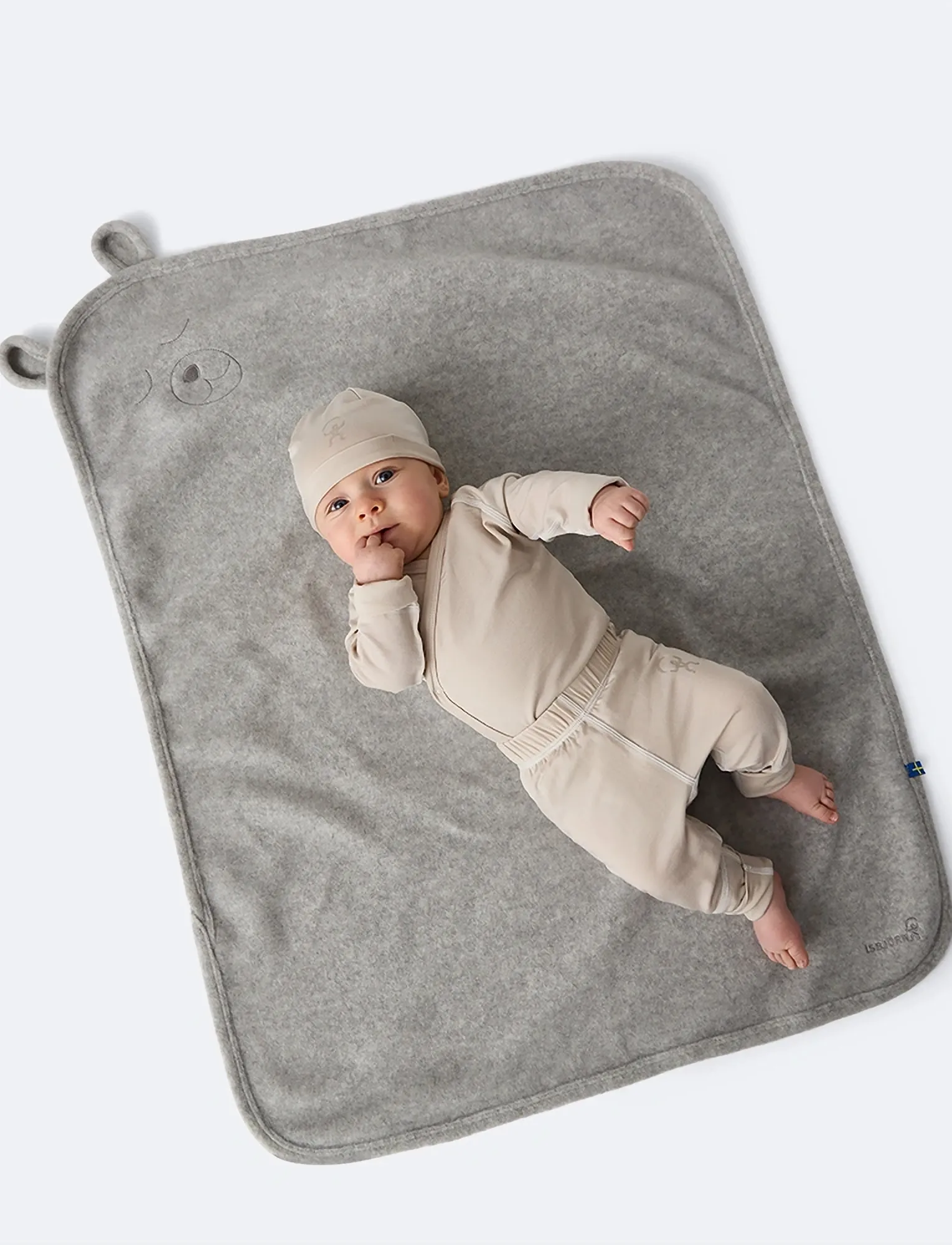 ISBJÖRN of Sweden KOALA COZY KIT Cream 56/62 - Set med body - CREAM / grey