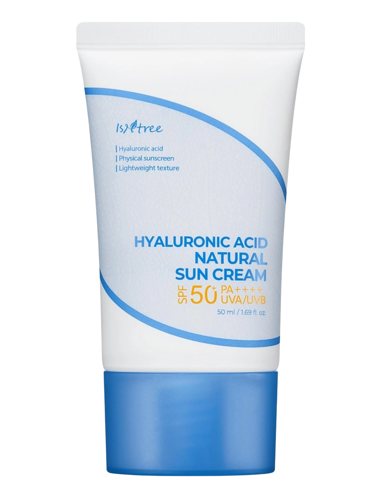 Isntree Hyaluronic Acid Natural Sun Cream Spf 50+ Pa++++, Punktbehandling, Nude, Str: 50 ML