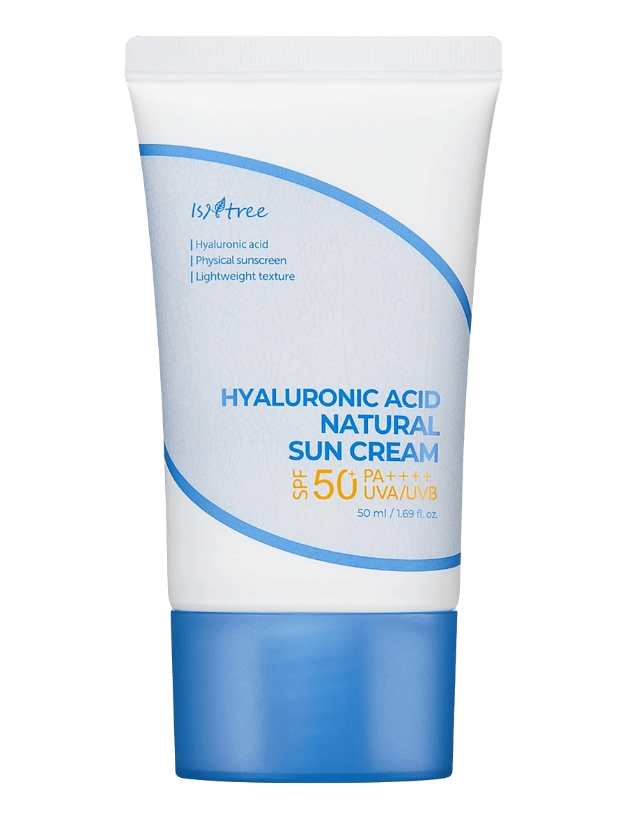 Isntree - Hyaluronic Acid Natural Sun Cream SPF 50+ PA++++ - til ansigtet - clear - 1