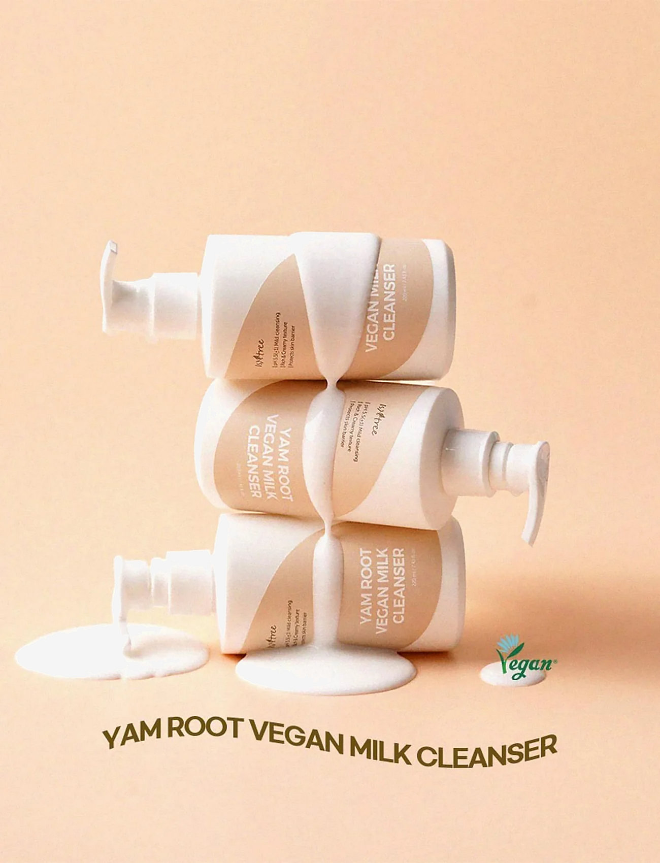 Isntree - Yam Root Vegan Milk Cleanser - clear - 3