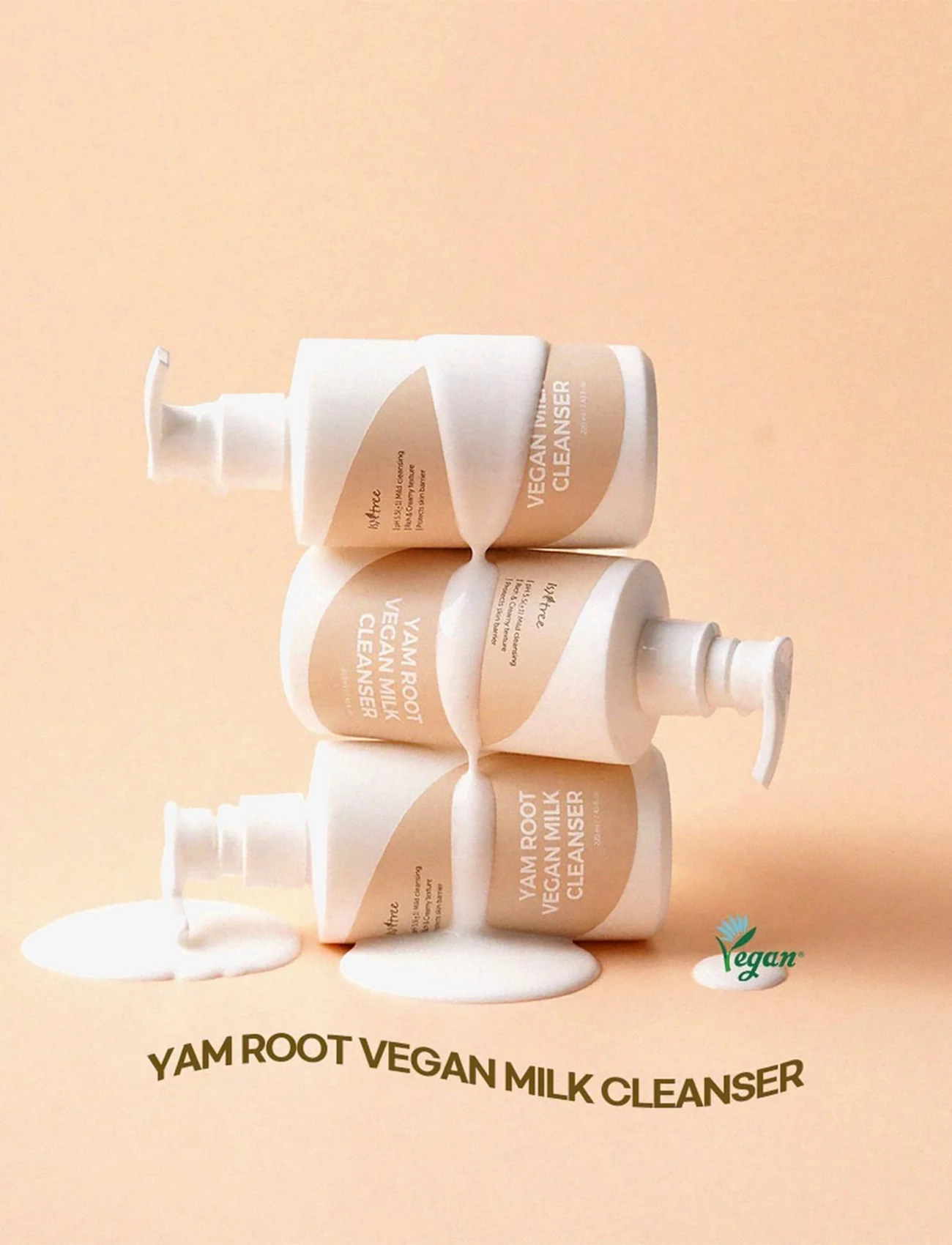 Isntree - Yam Root Vegan Milk Cleanser - rensemælk - clear - 3