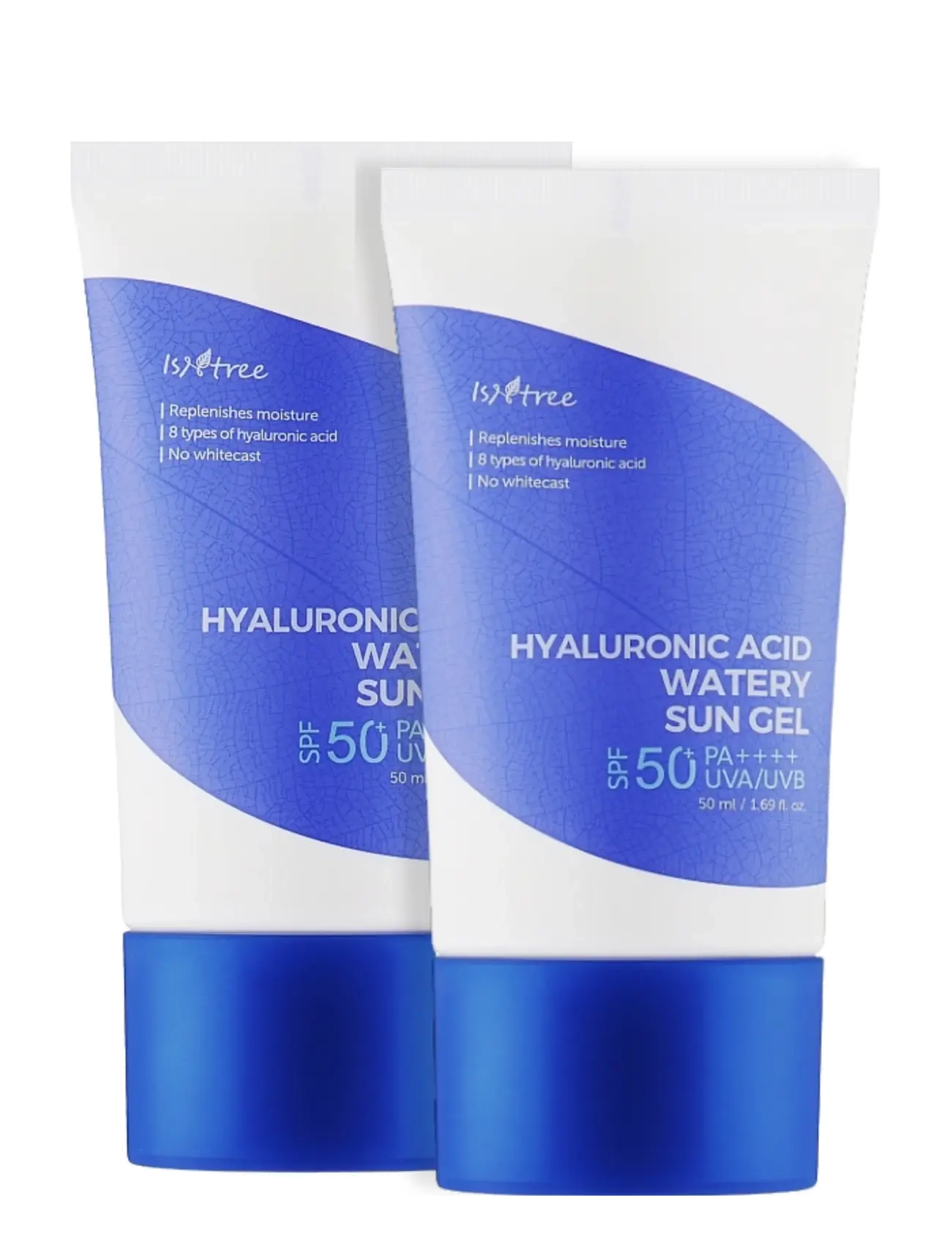 Isntree - Hyaluronic Acid Watery Sun Gel SPF50 2EA - clear - 1