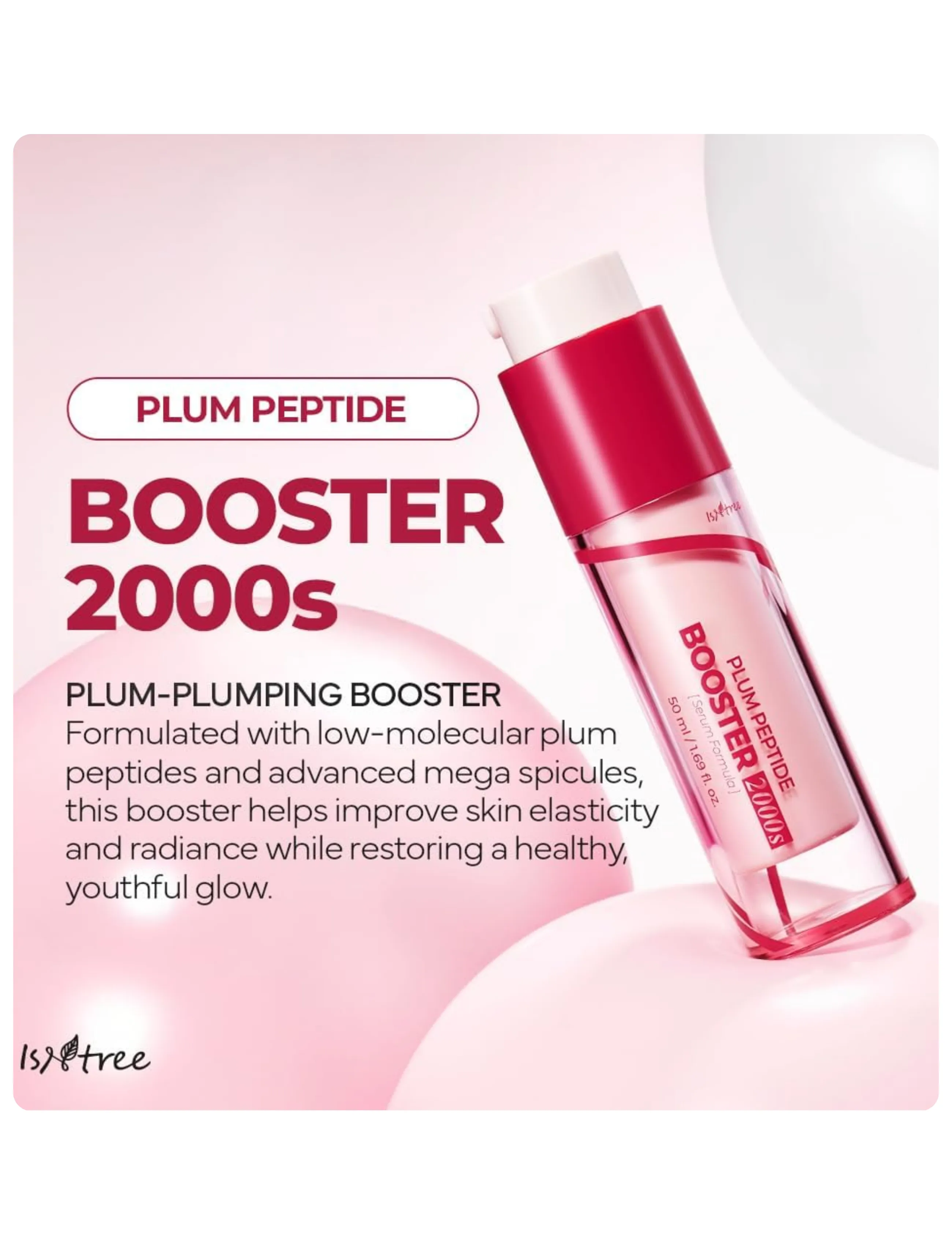 Isntree Plum Peptide Booster 2000S, 50 ml, Nude, Ansigt > Serum, Dame