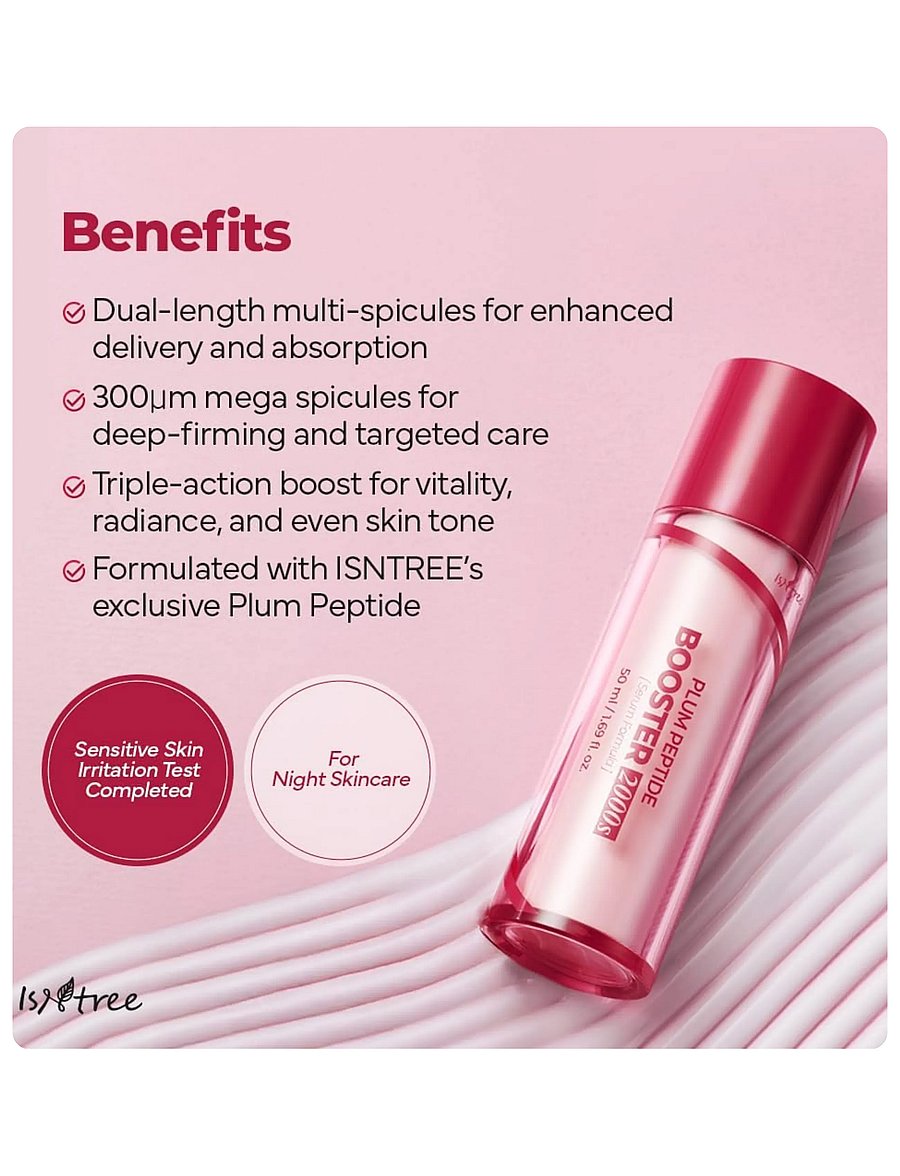 Isntree - Plum Peptide Booster 2000s - serum - clear - 2